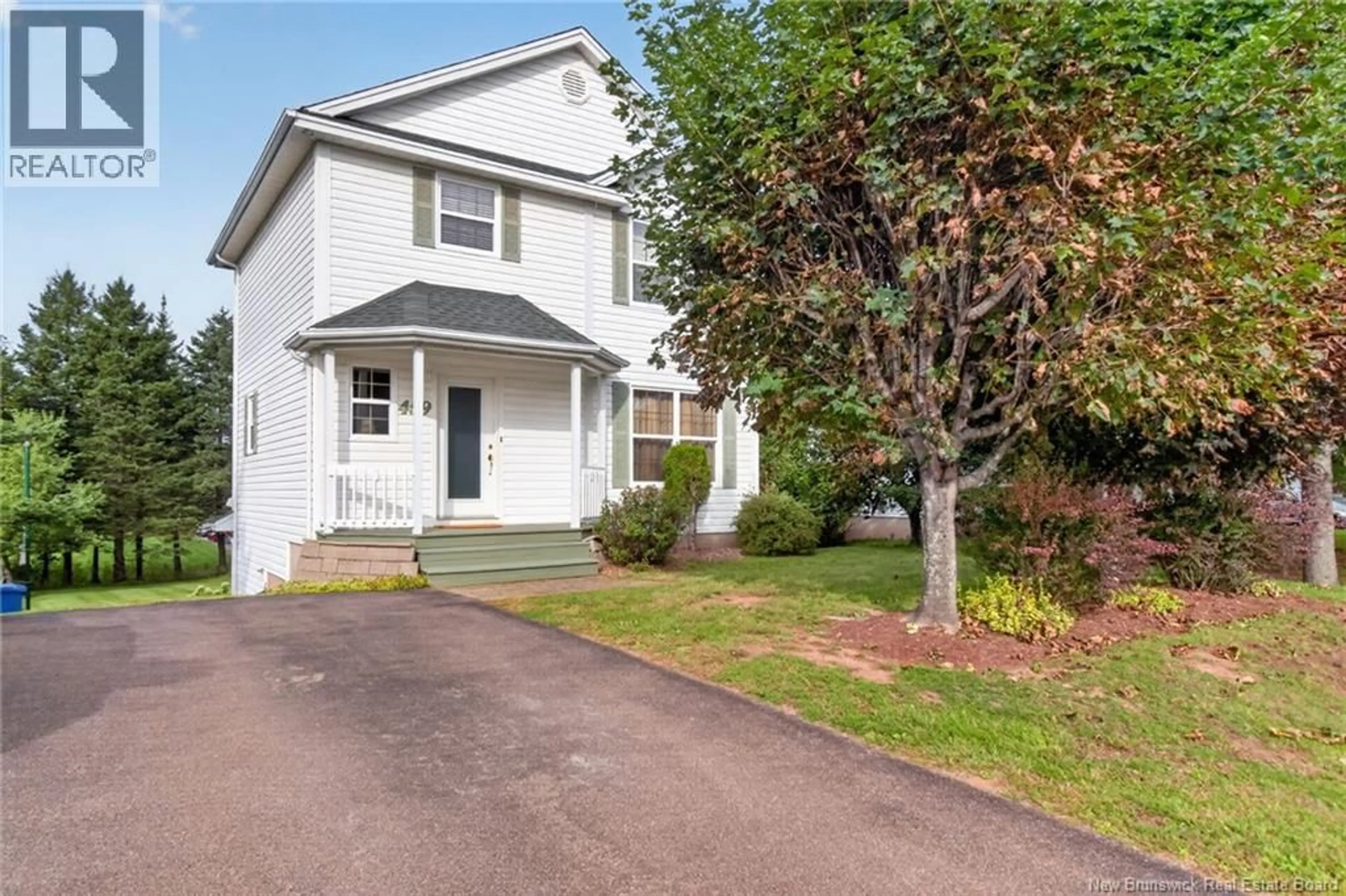 Home with vinyl exterior material, street for 459 FOX CREEK ROAD, Dieppe New Brunswick E1A7M8