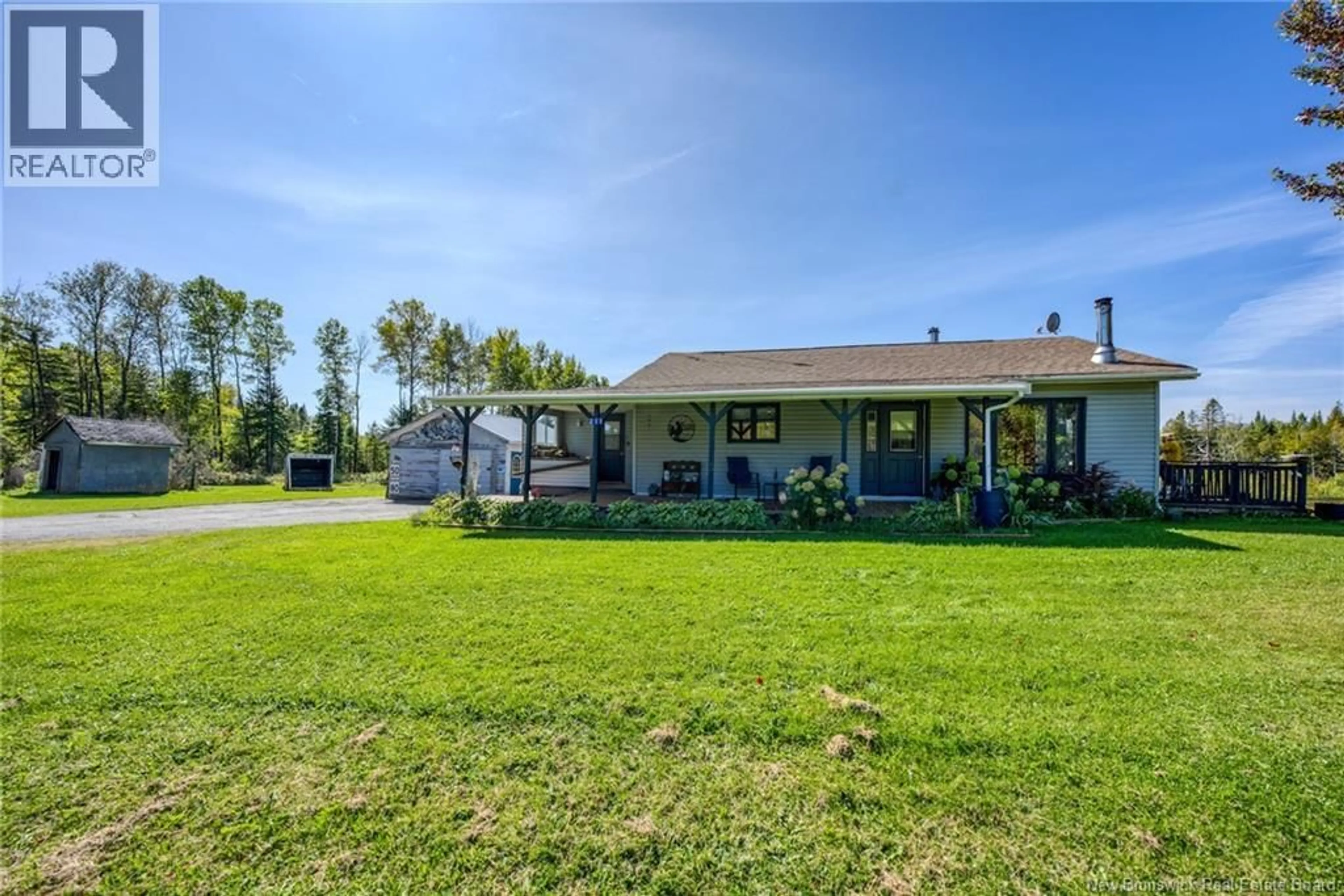 A pic from outside/outdoor area/front of a property/back of a property/a pic from drone, water/lake/river/ocean view for 211 ROUTE 395, Mclaughlin New Brunswick E7G3T7