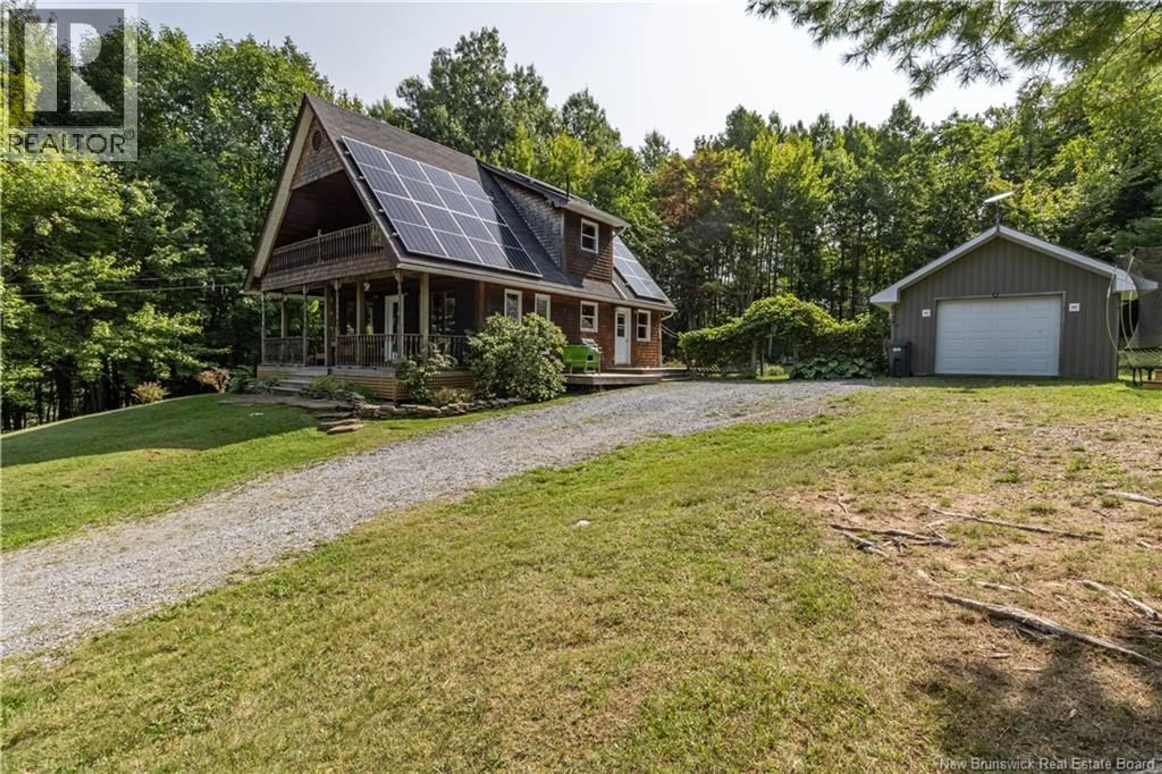 A pic from outside/outdoor area/front of a property/back of a property/a pic from drone, unknown for 2370+2380 ROUTE 705, Wickham New Brunswick E5T4A8