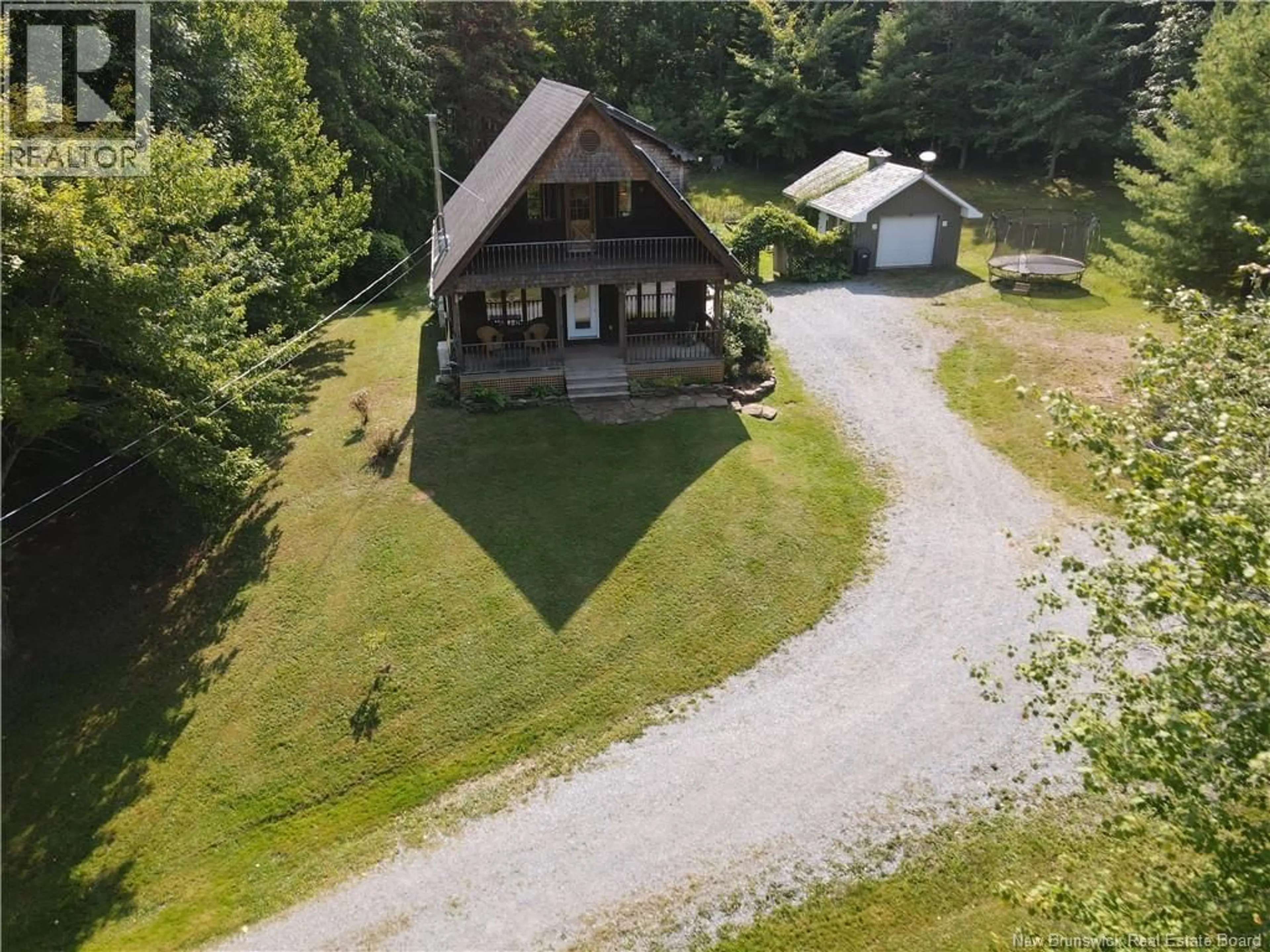 A pic from outside/outdoor area/front of a property/back of a property/a pic from drone, mountain view for 2370+2380 ROUTE 705, Wickham New Brunswick E5T4A8