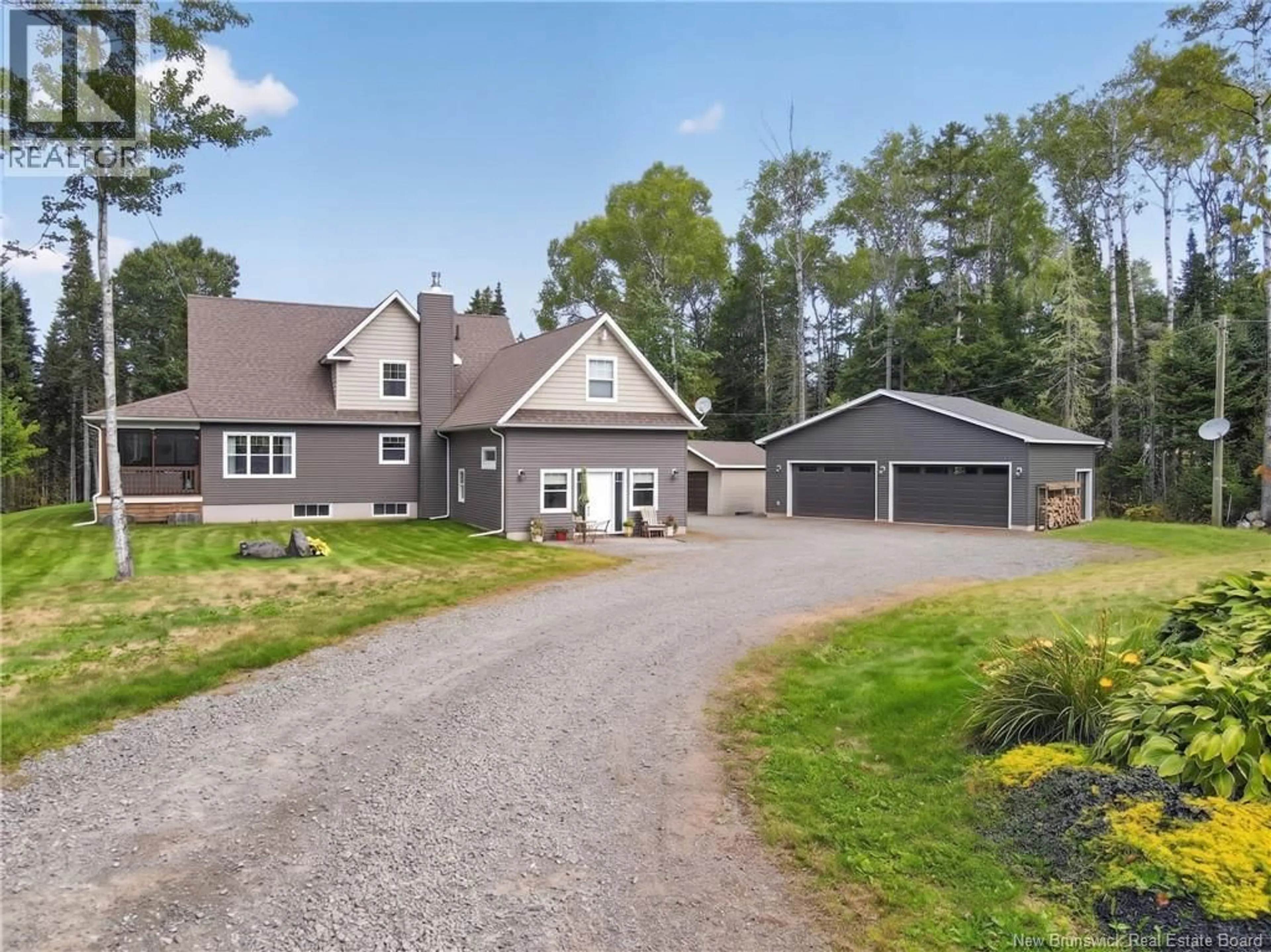 A pic from outside/outdoor area/front of a property/back of a property/a pic from drone, street for 10 WATERWAY ROAD, McQuade New Brunswick E1G0S8