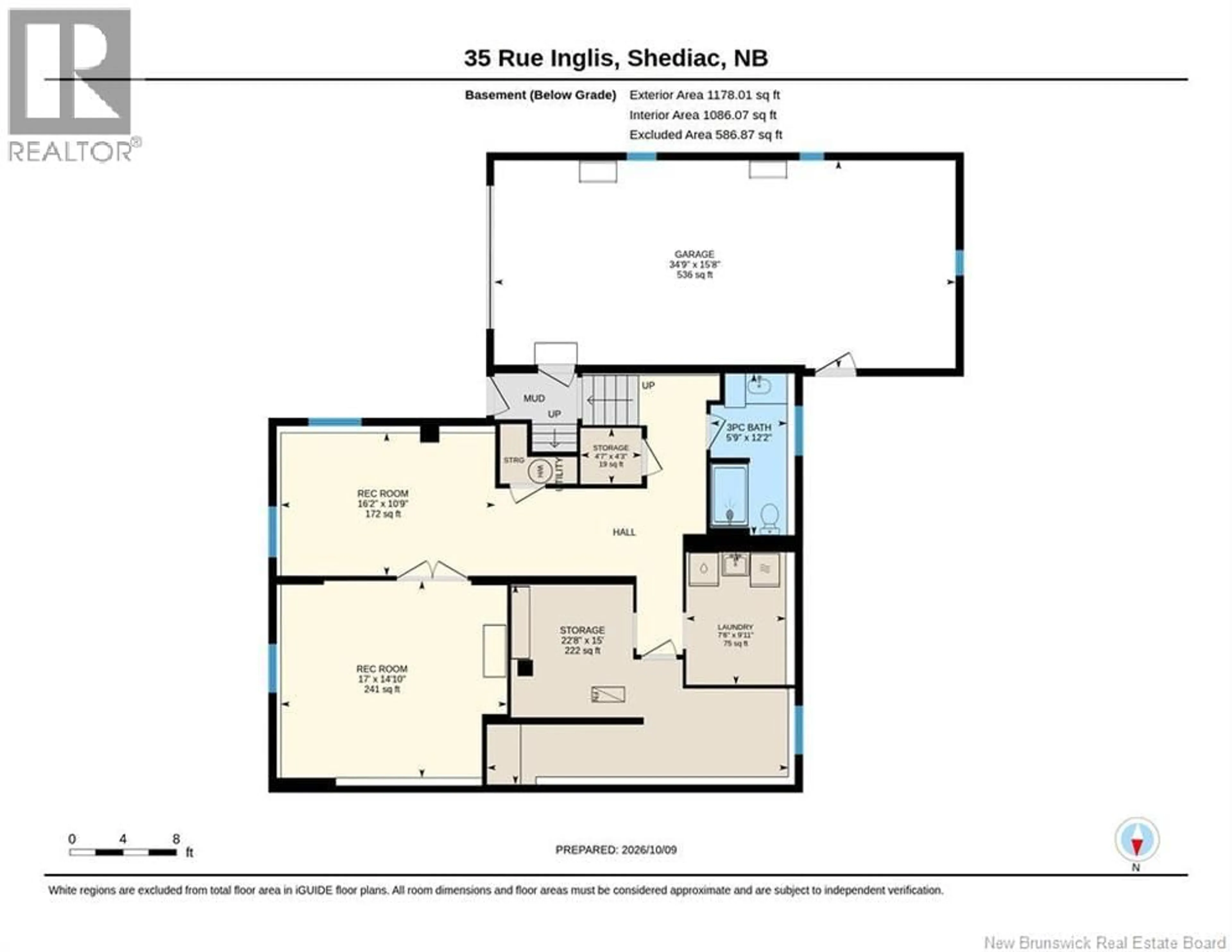 Floor plan for 35 INGLIS STREET, Shediac New Brunswick E4P8S9