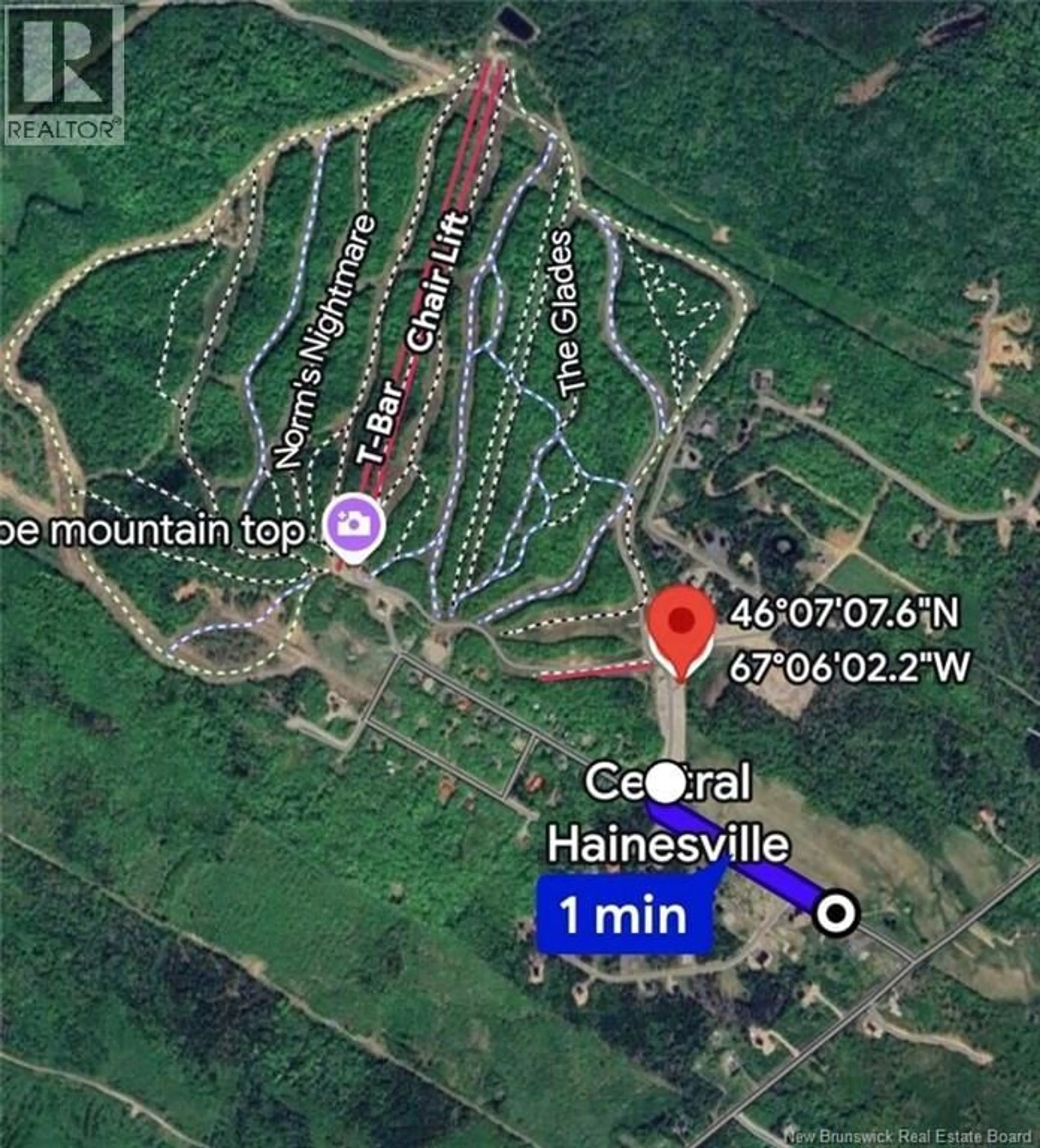 Picture of a map for 21 CRABBE MOUNTAIN ROAD, Central Hainesville New Brunswick E6E2H1