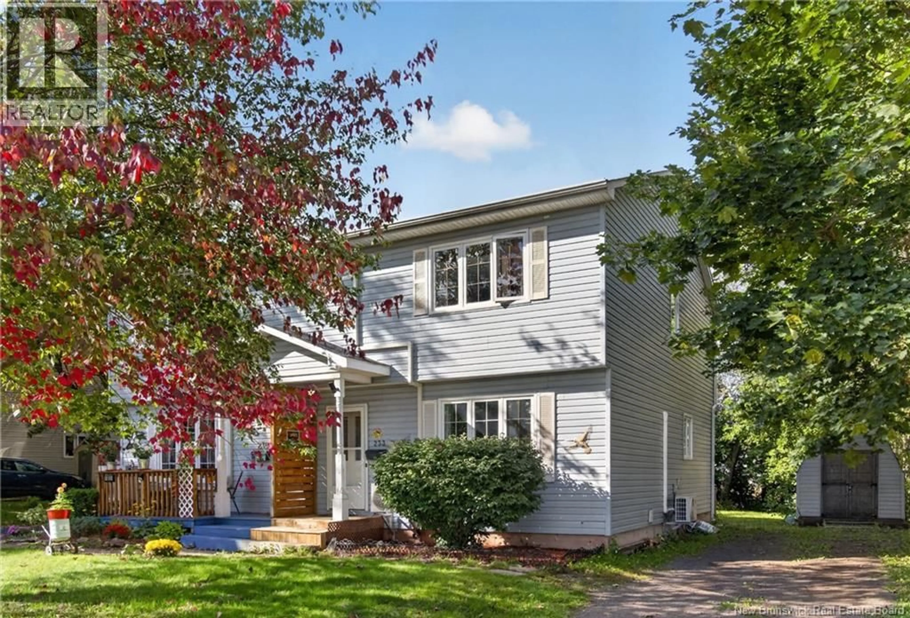 Home with vinyl exterior material, street for 233 KENDRA STREET, Moncton New Brunswick E1C8Y4