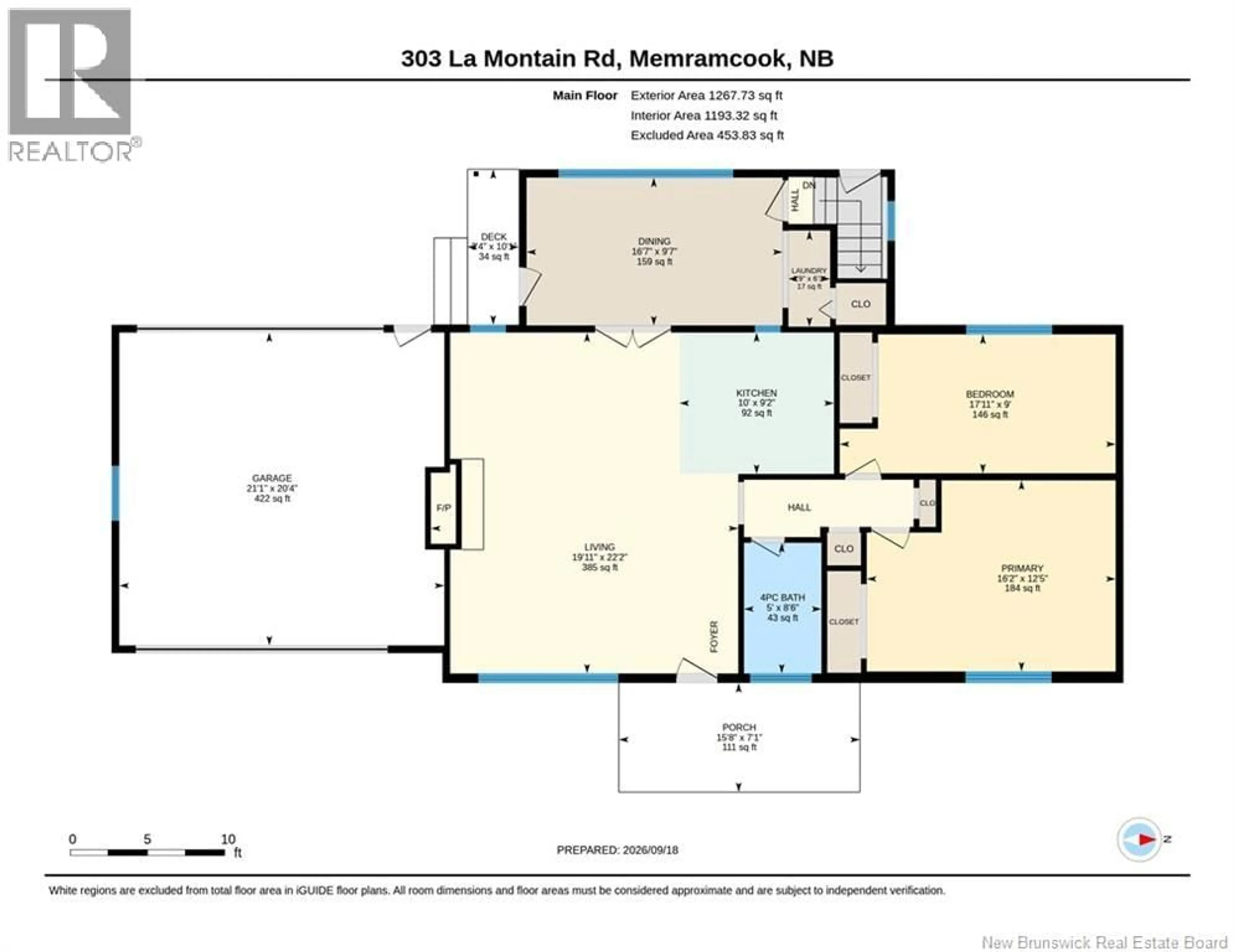 Floor plan for 303 LA MONTAIN, Memramcook New Brunswick E4K1A3