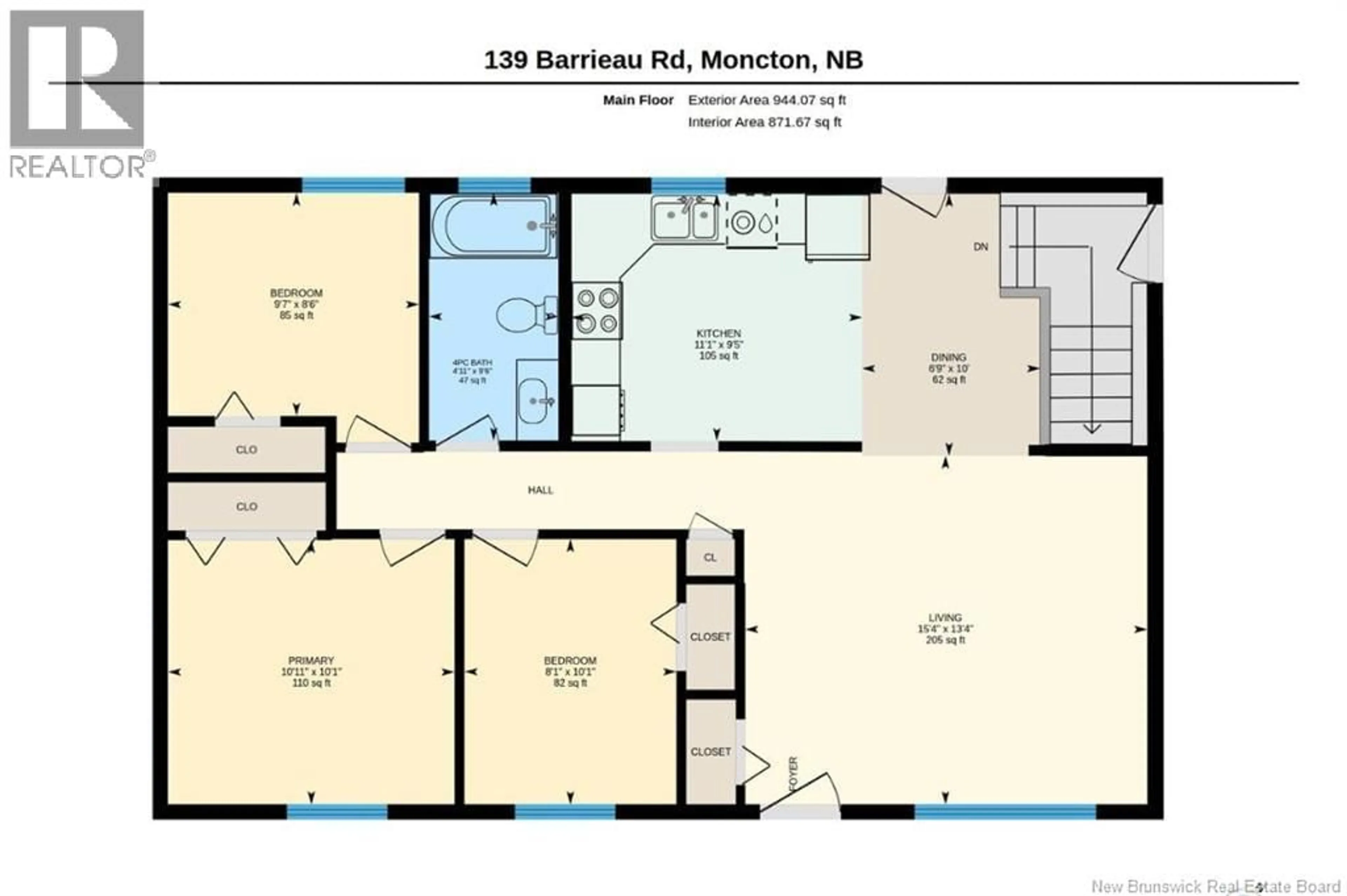 Floor plan for 139 BARRIEAU ROAD, Moncton New Brunswick E1G1J5