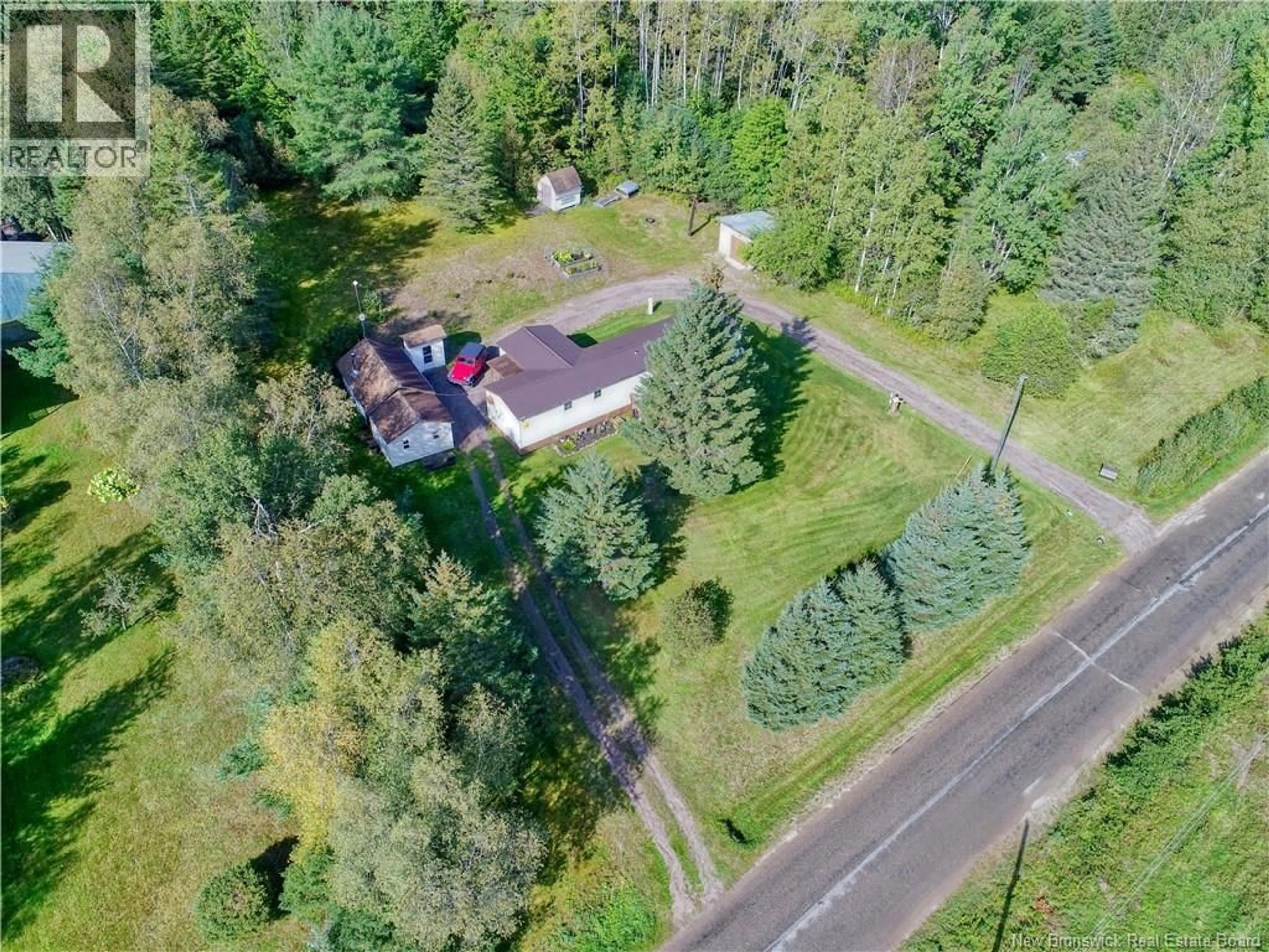 A pic from outside/outdoor area/front of a property/back of a property/a pic from drone, street for 309 PLUMWESEEP ROAD, Plumweseep New Brunswick E4G1Y1