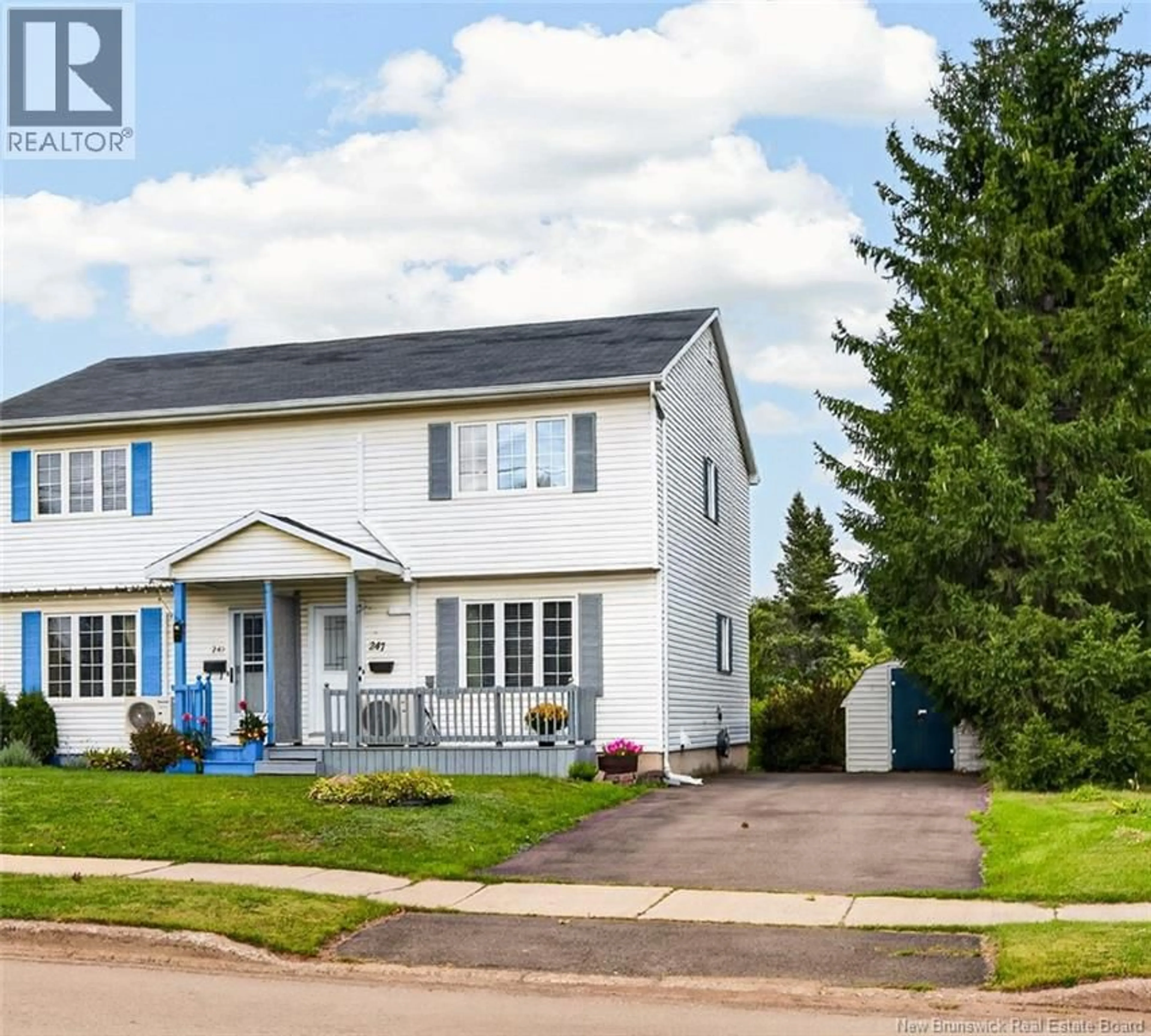 Home with vinyl exterior material, street for 247 KENDRA STREET, Moncton New Brunswick E1C8Y4