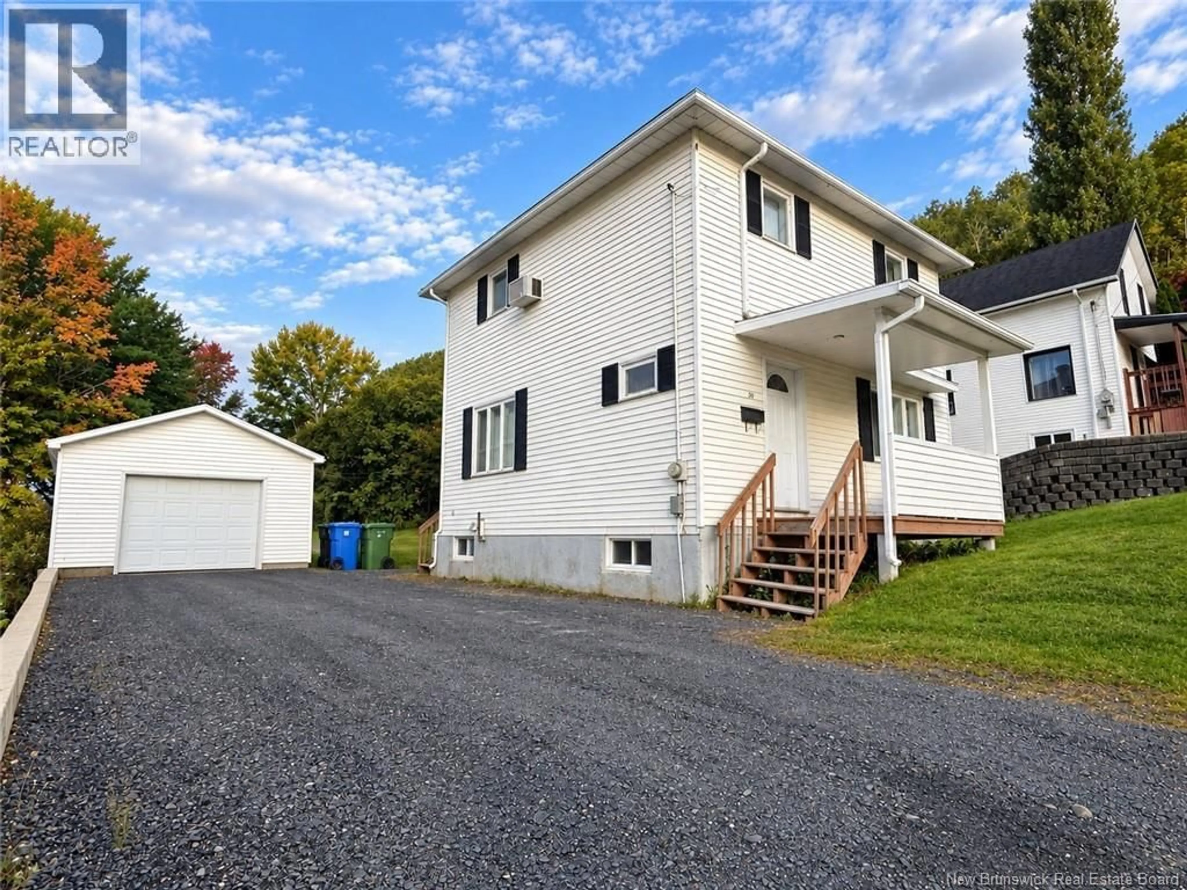 Home with vinyl exterior material, street for 30 PICARD AVENUE, Edmundston New Brunswick E3V1M9
