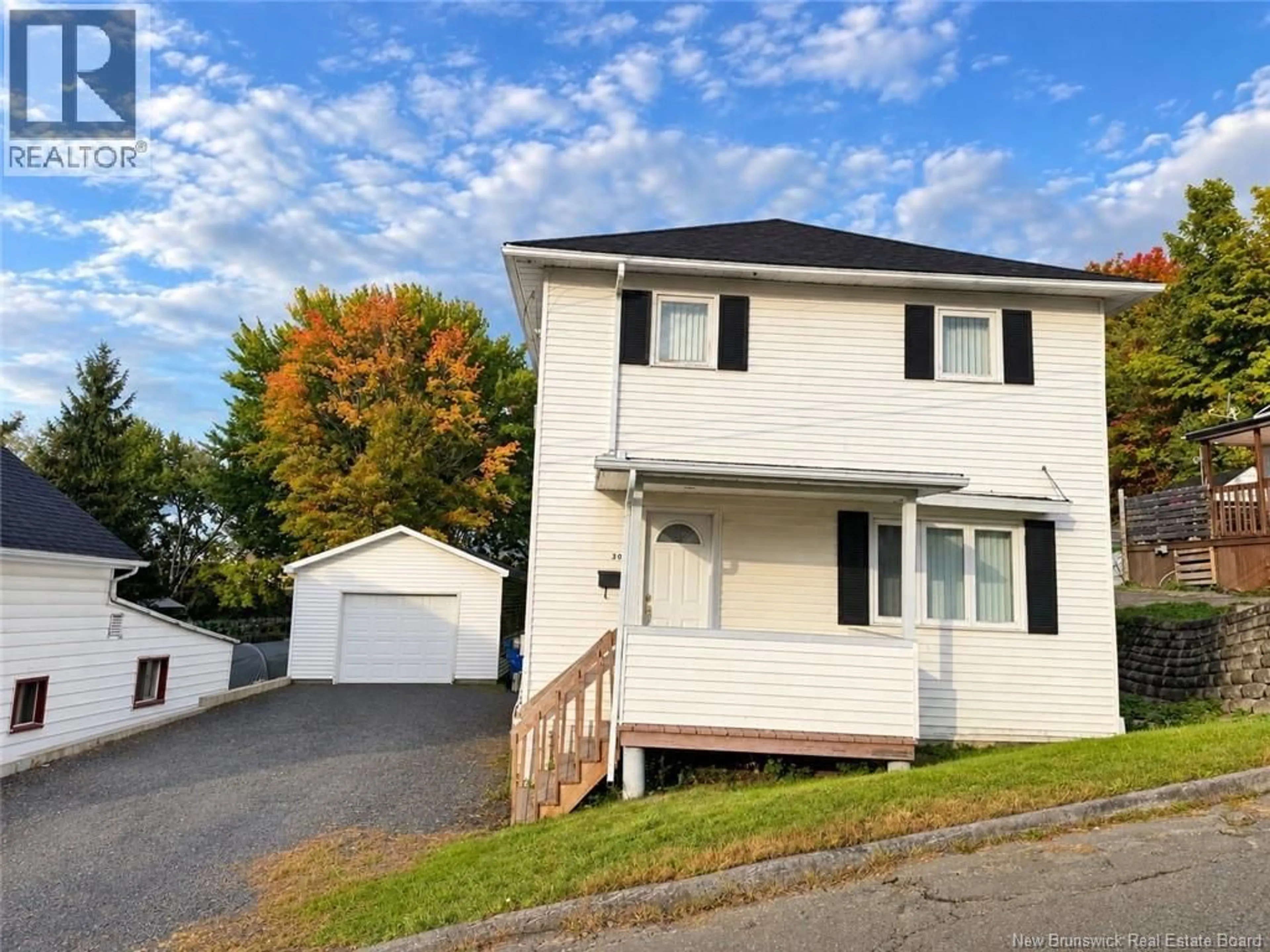 Home with vinyl exterior material, street for 30 PICARD AVENUE, Edmundston New Brunswick E3V1M9