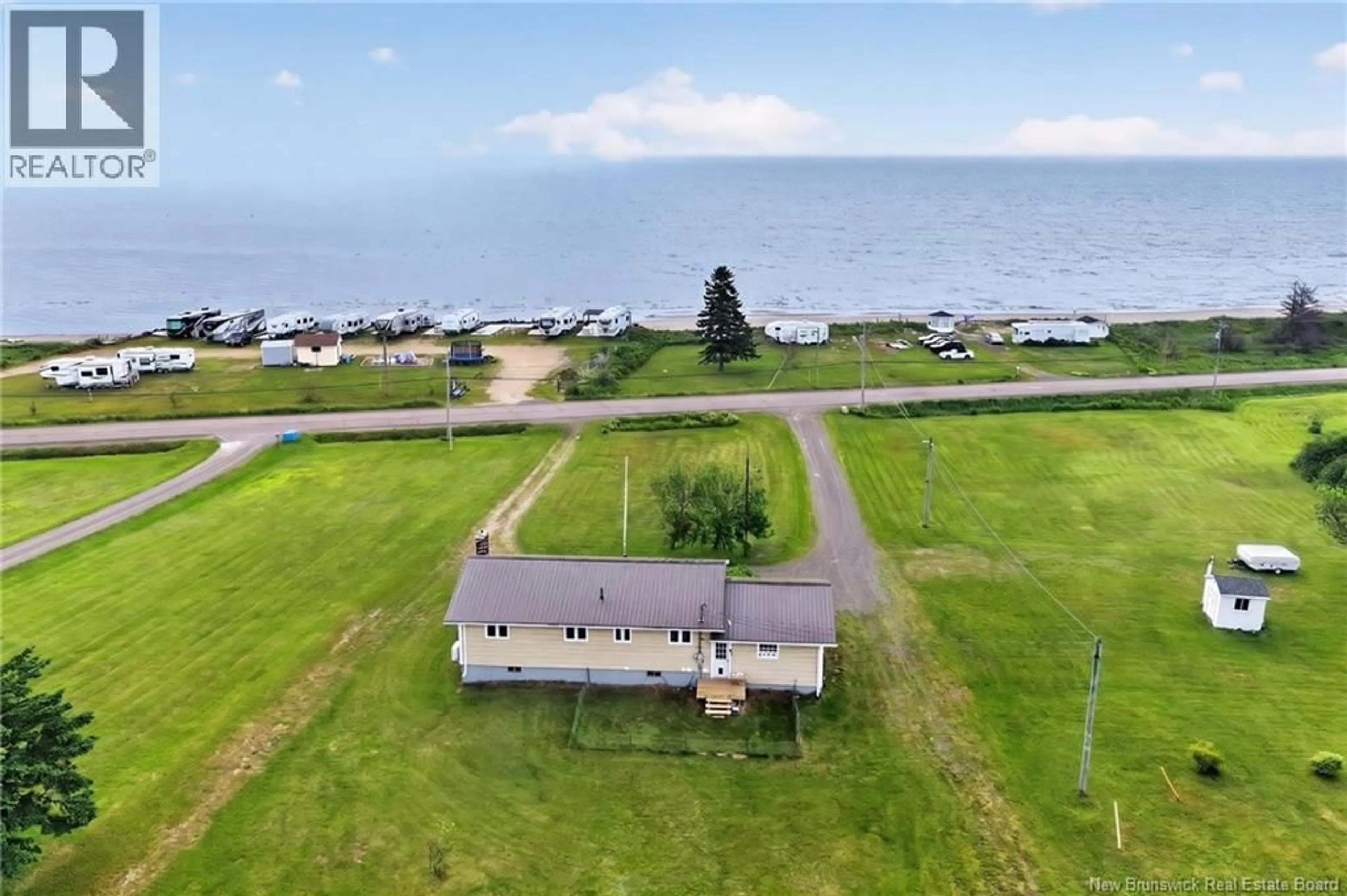 A pic from outside/outdoor area/front of a property/back of a property/a pic from drone, water/lake/river/ocean view for 2069 ROUTE 475, Saint-Edouard-De-Kent New Brunswick E4S4W2