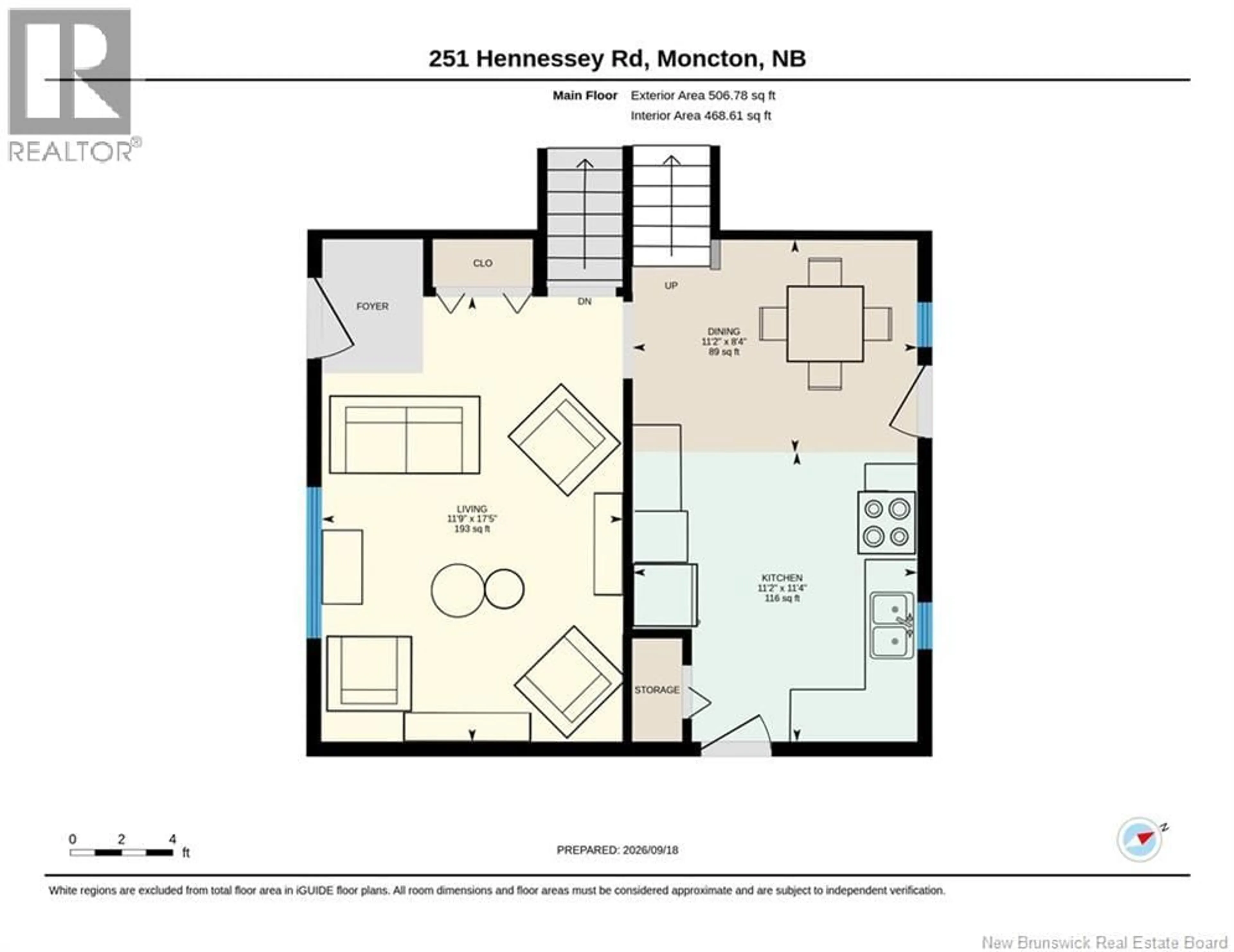 Floor plan for 251 HENNESSEY ROAD, Moncton New Brunswick E1A5L7