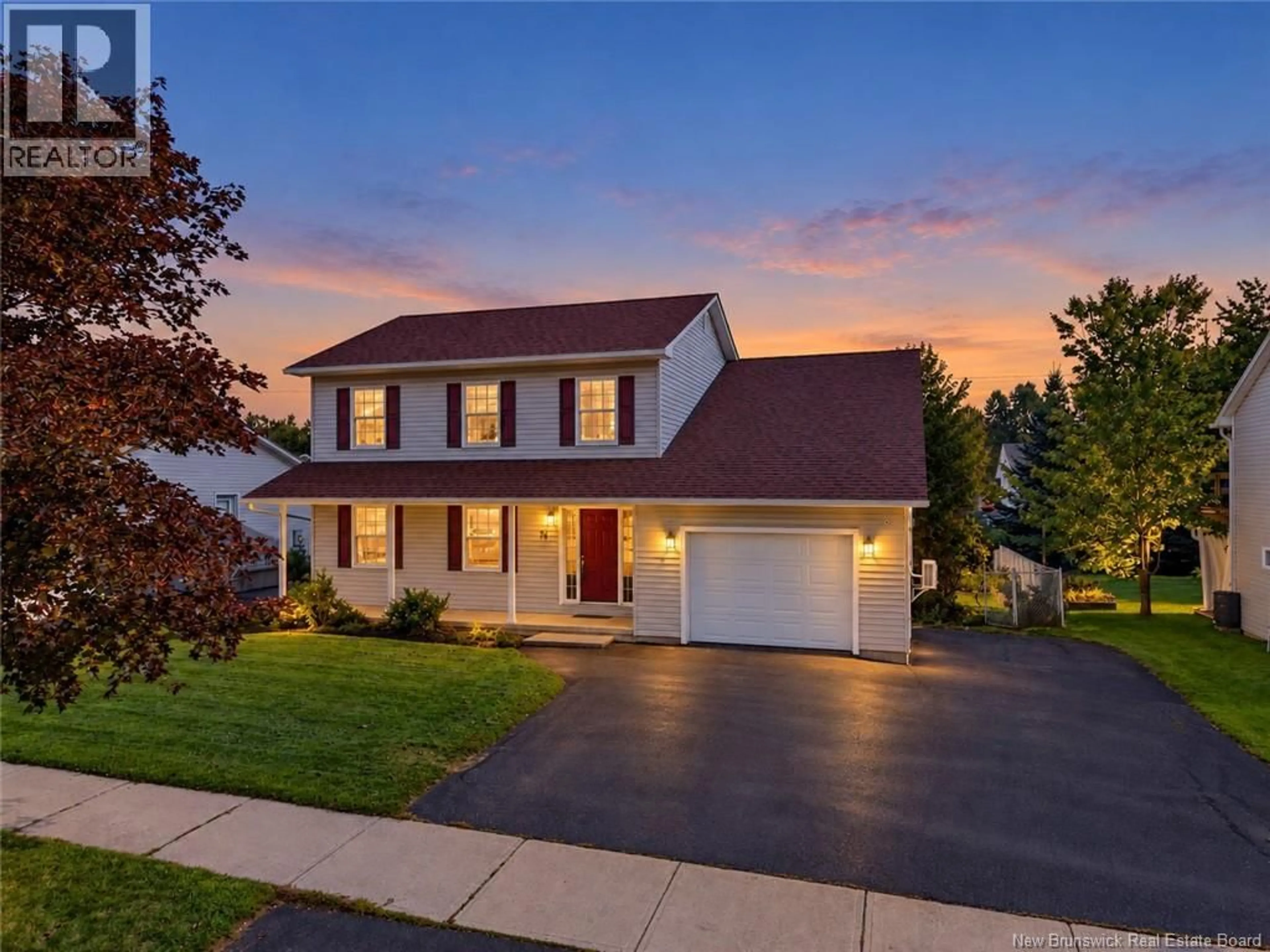 Home with vinyl exterior material, street for 74 REBECCA DRIVE, Fredericton New Brunswick E3B9N4