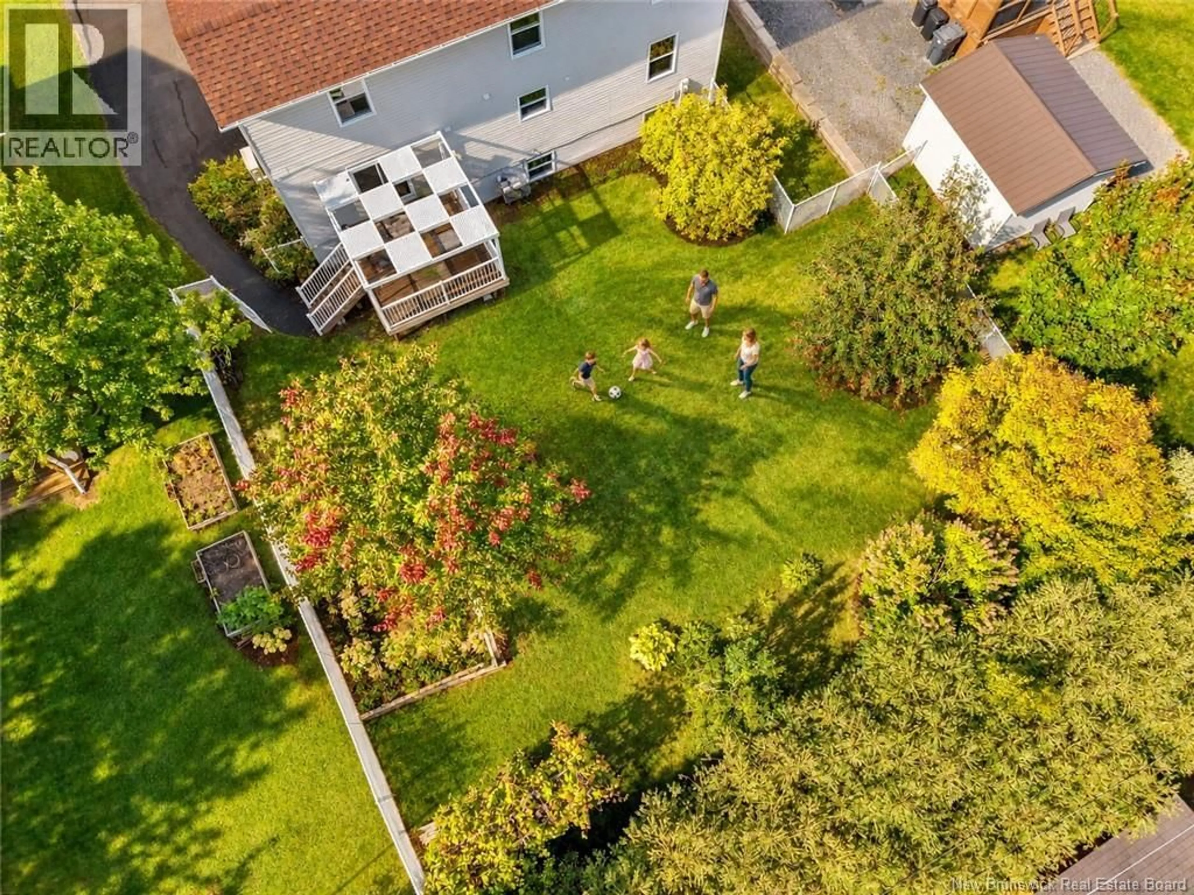 A pic from outside/outdoor area/front of a property/back of a property/a pic from drone, unknown for 74 REBECCA DRIVE, Fredericton New Brunswick E3B9N4