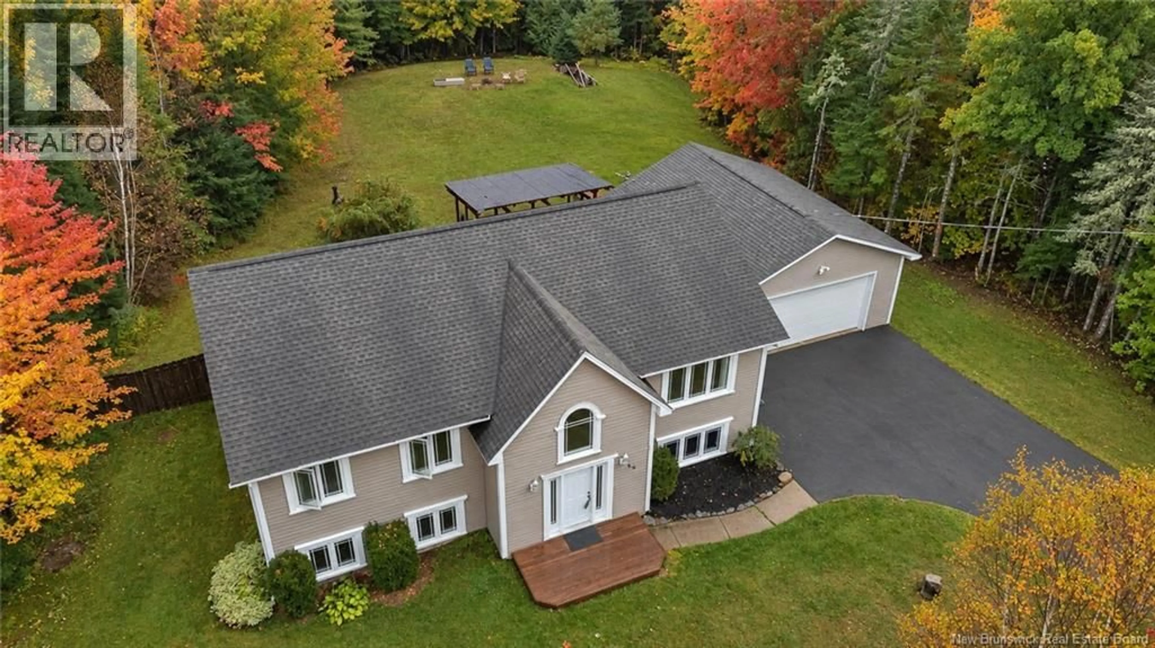 A pic from outside/outdoor area/front of a property/back of a property/a pic from drone, street for 69 WILDWOOD WAY, Burton New Brunswick E2V0G6