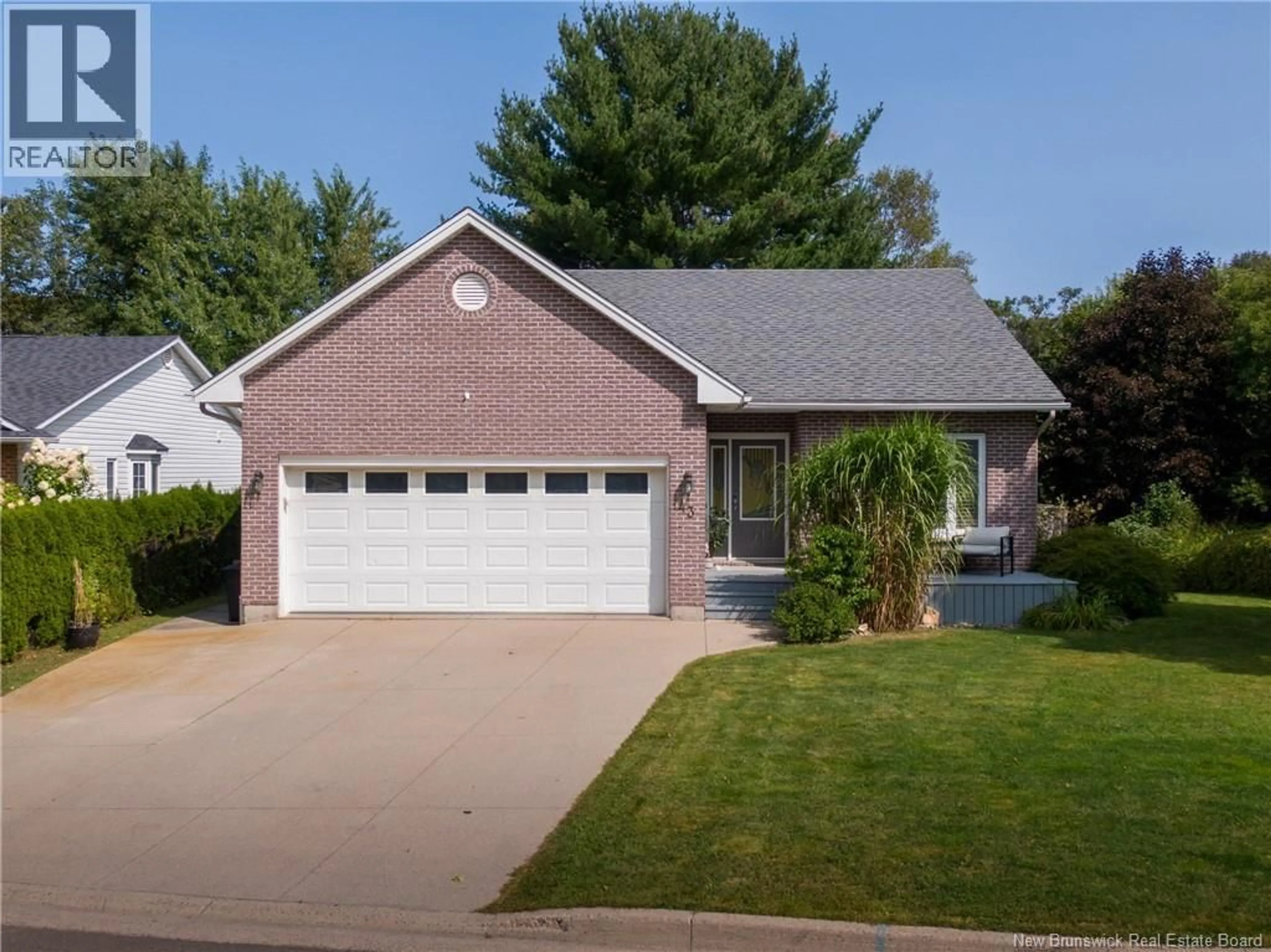 Home with brick exterior material, street for 43 RIDGEWELL PLACE, Fredericton New Brunswick E3B6J9