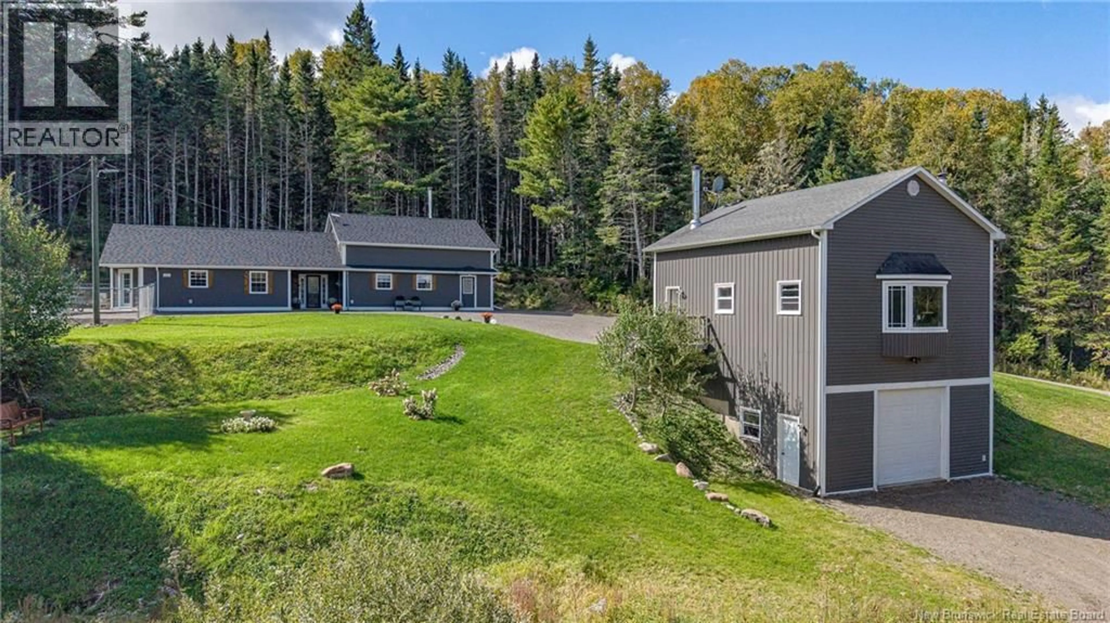 A pic from outside/outdoor area/front of a property/back of a property/a pic from drone, forest/trees view for 274 CARTERS POINT ROAD, Carters Point New Brunswick E5S0A1