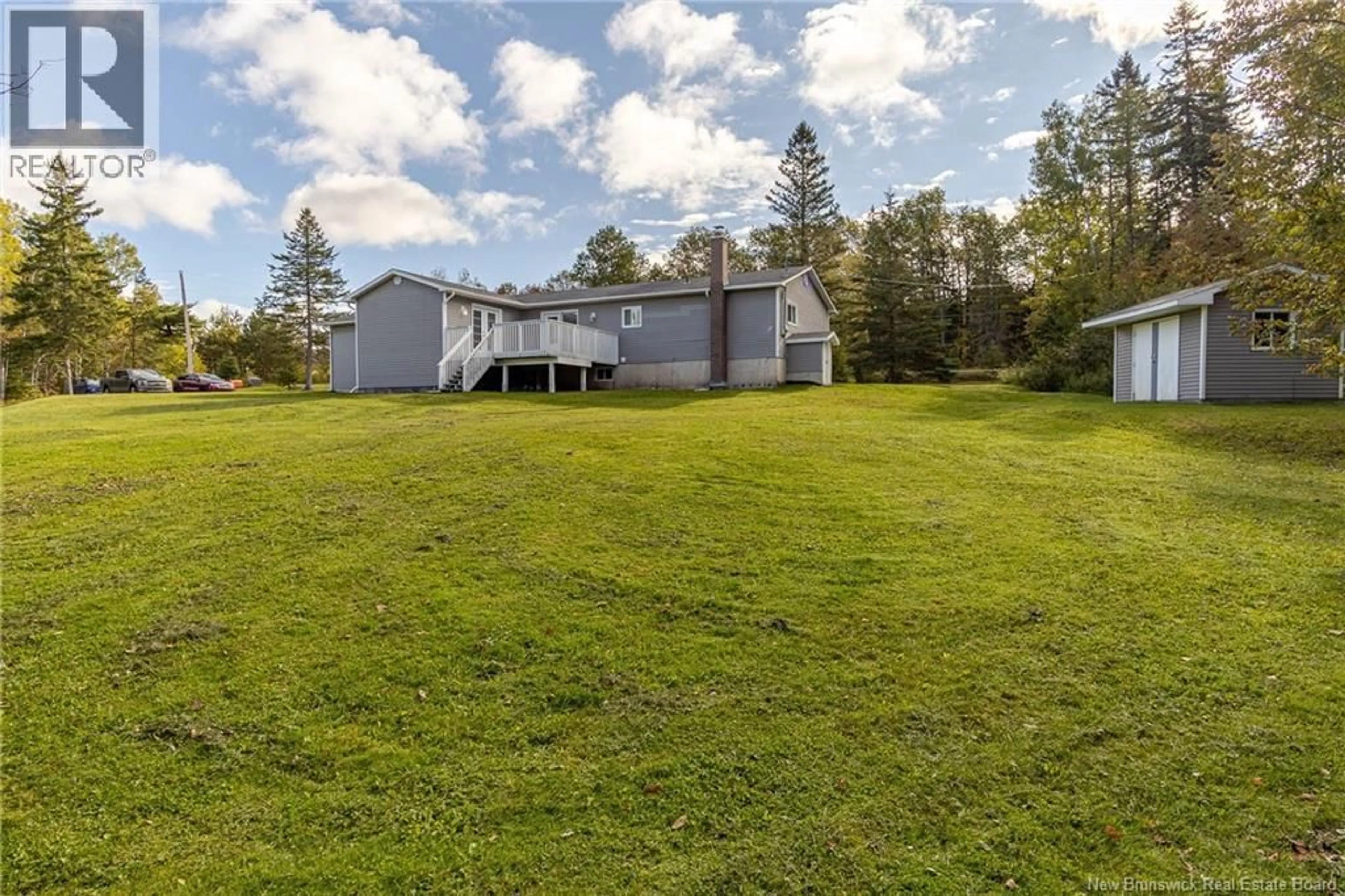 A pic from outside/outdoor area/front of a property/back of a property/a pic from drone, water/lake/river/ocean view for 576 DRURYS COVE ROAD, Sussex New Brunswick E4E3L2