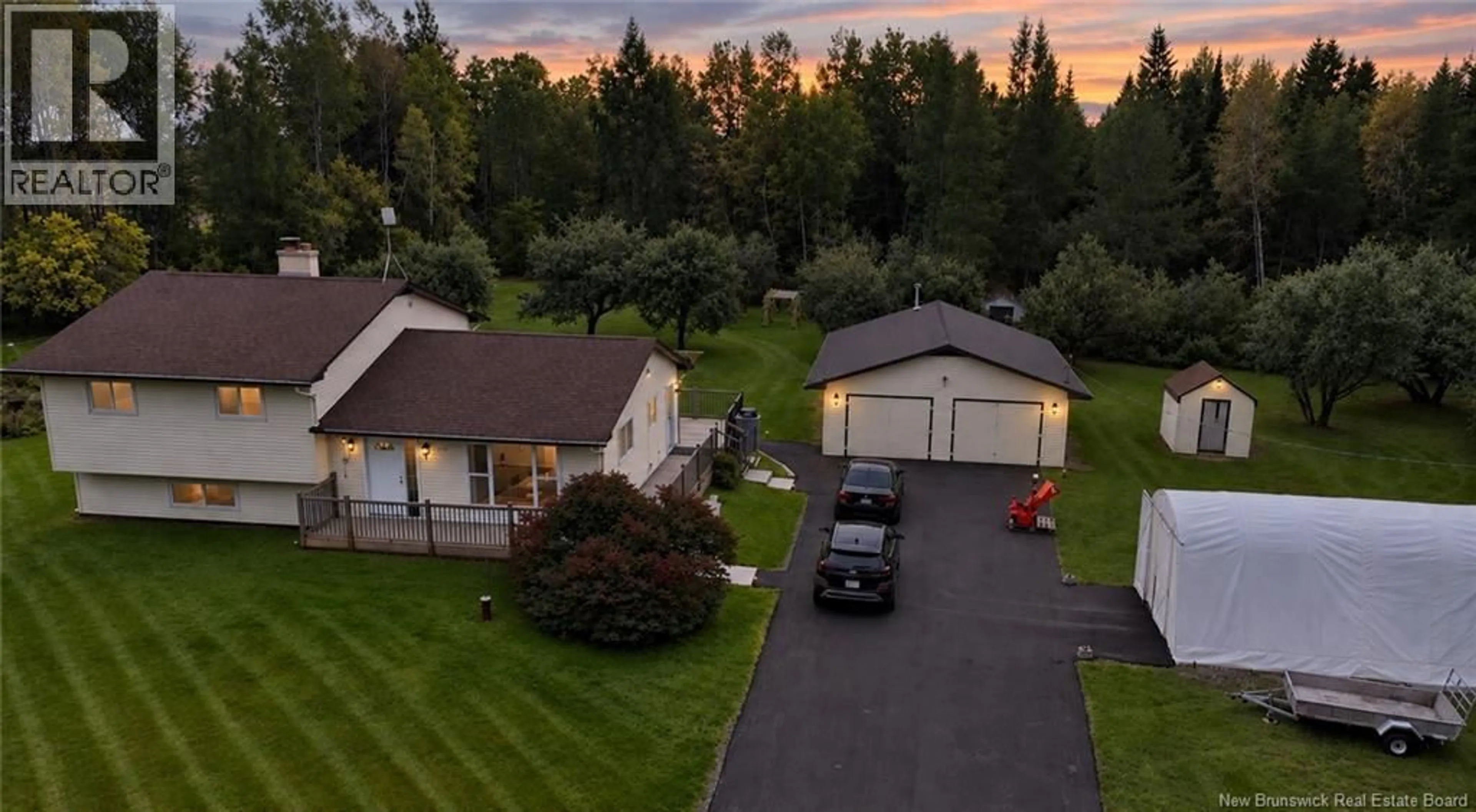 A pic from outside/outdoor area/front of a property/back of a property/a pic from drone, unknown for 256 LOWER DURHAM ROAD, Durham Bridge New Brunswick E6C1G9