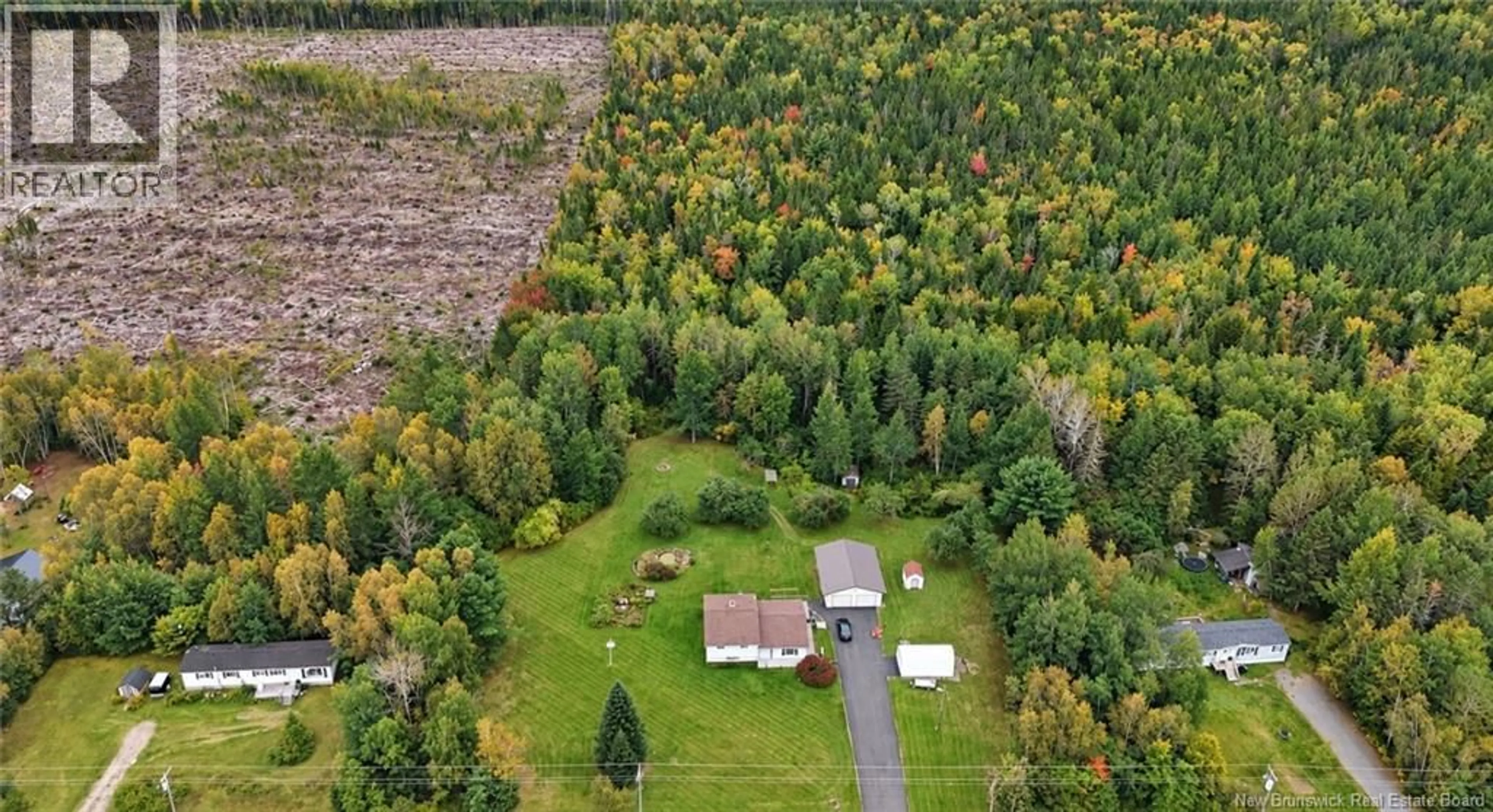A pic from outside/outdoor area/front of a property/back of a property/a pic from drone, forest/trees view for 256 LOWER DURHAM ROAD, Durham Bridge New Brunswick E6C1G9