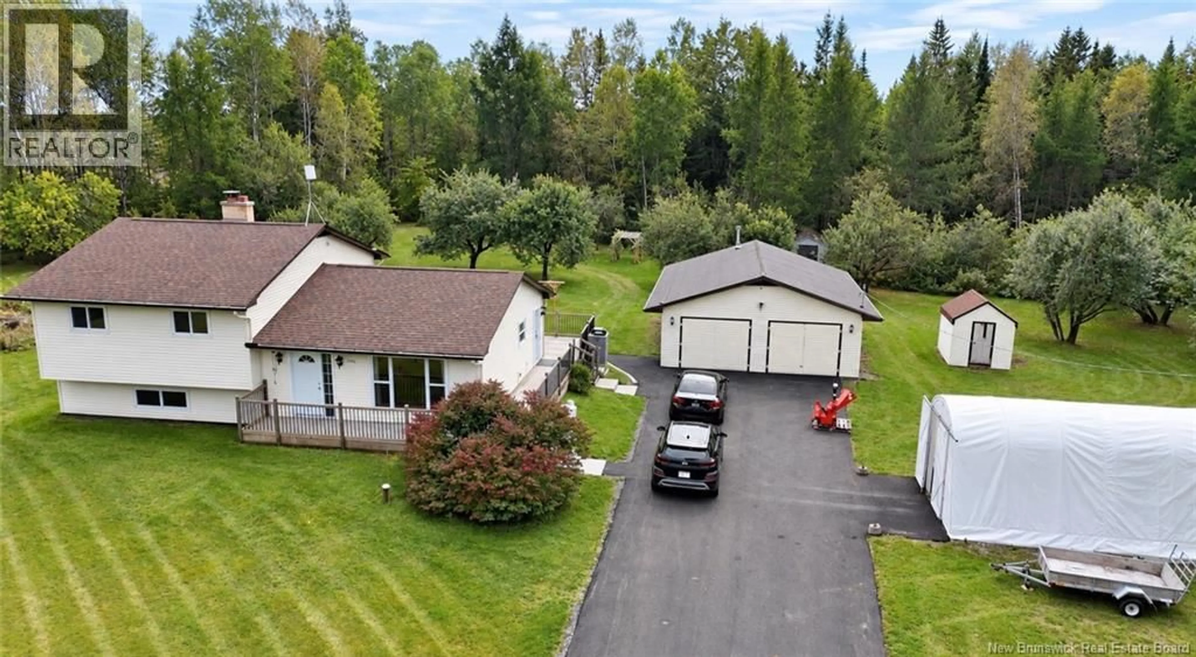 A pic from outside/outdoor area/front of a property/back of a property/a pic from drone, street for 256 LOWER DURHAM ROAD, Durham Bridge New Brunswick E6C1G9