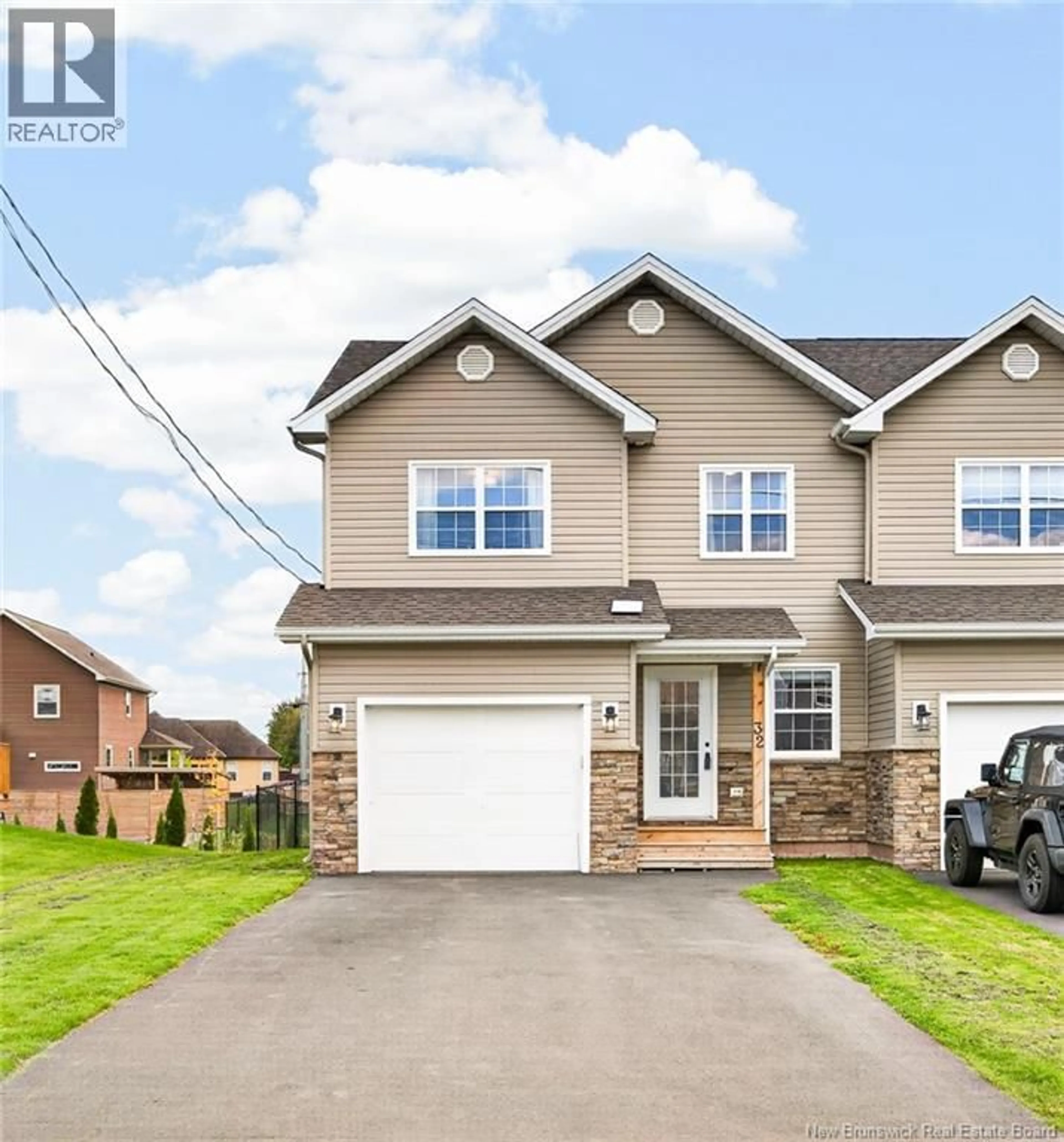 Home with vinyl exterior material, street for 32 ROCHEFORT STREET, Dieppe New Brunswick E1A6S4