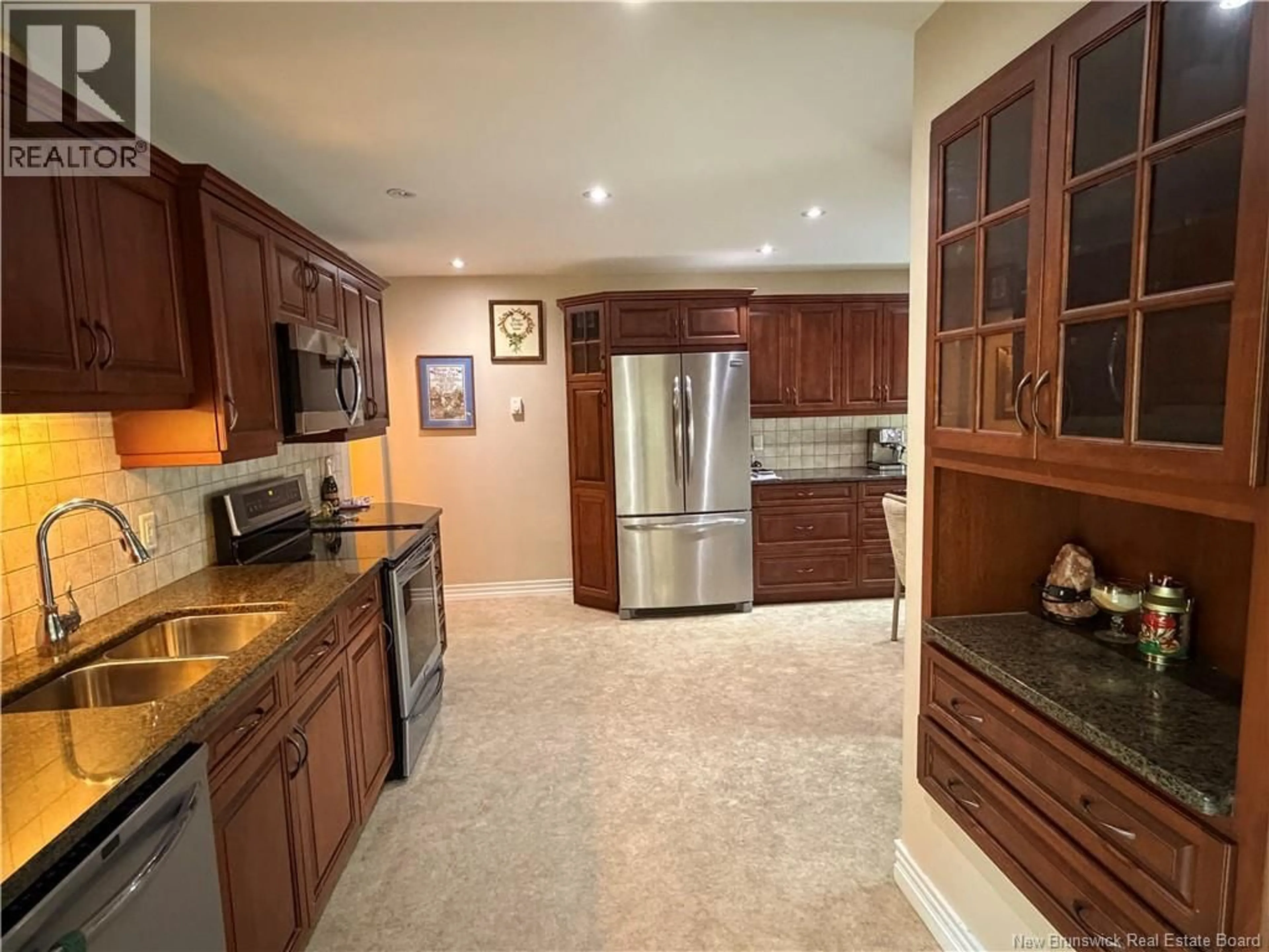 Open concept kitchen, ceramic/tile floor for 36 LINDSAY, Riverview New Brunswick E1B3A1