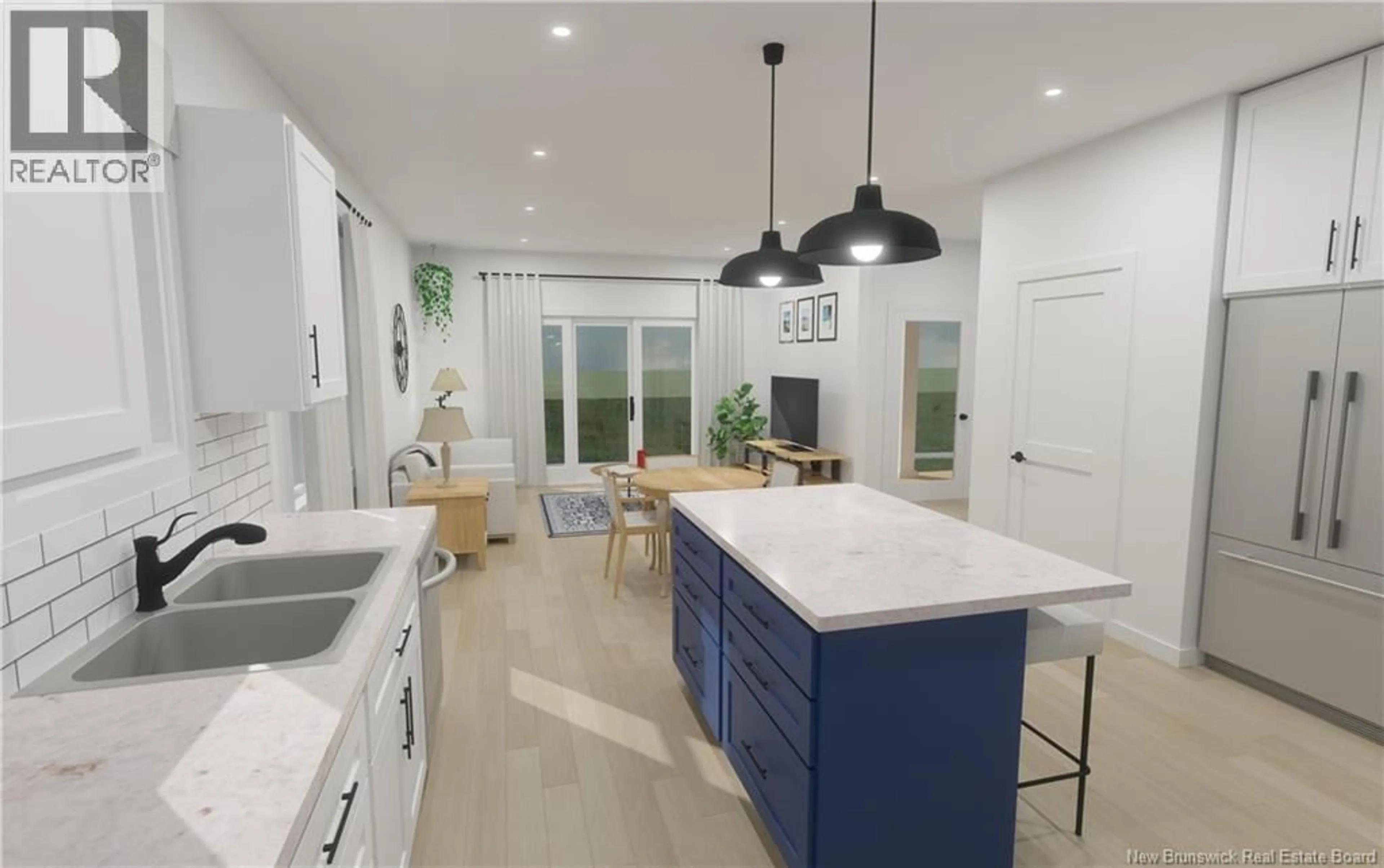 Open concept kitchen, ceramic/tile floor for 5 - 224 MOWAT DRIVE, Saint Andrews New Brunswick E5B2P3