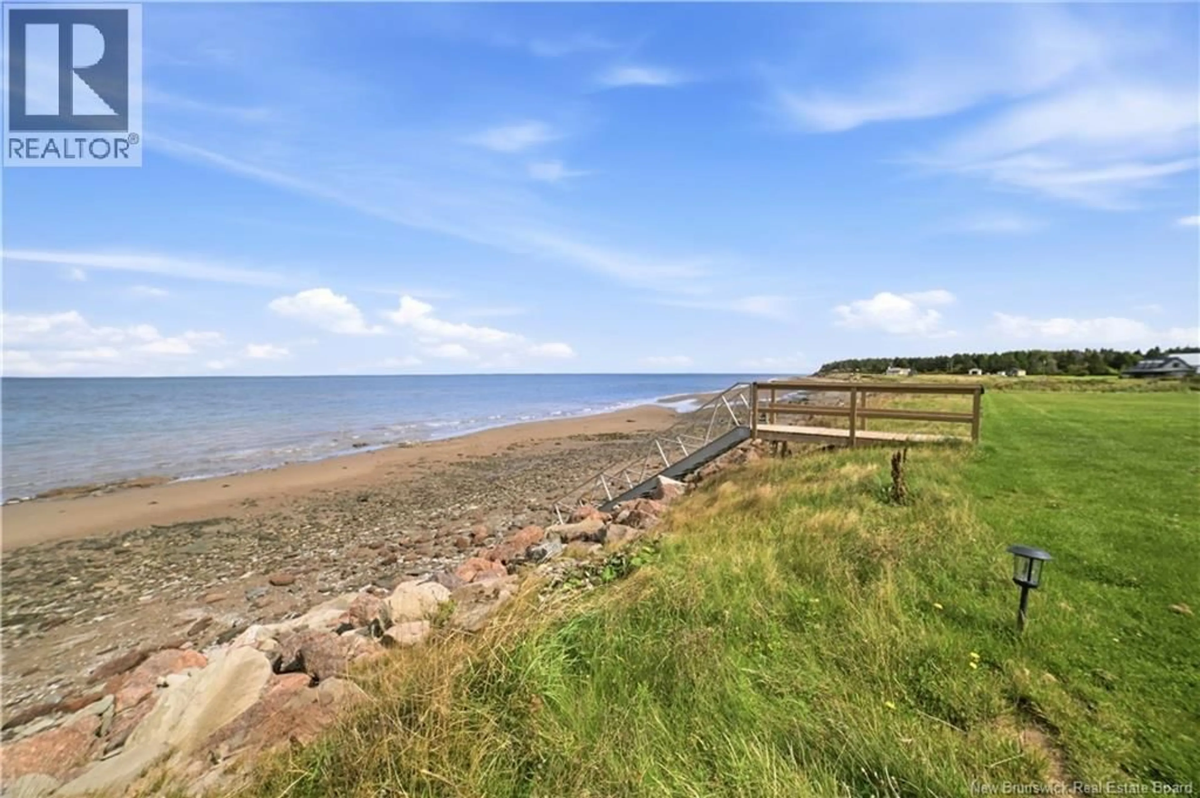 A pic from outside/outdoor area/front of a property/back of a property/a pic from drone, water/lake/river/ocean view for 22 HARVEY SHORE, Little Shemogue New Brunswick E4M3K2