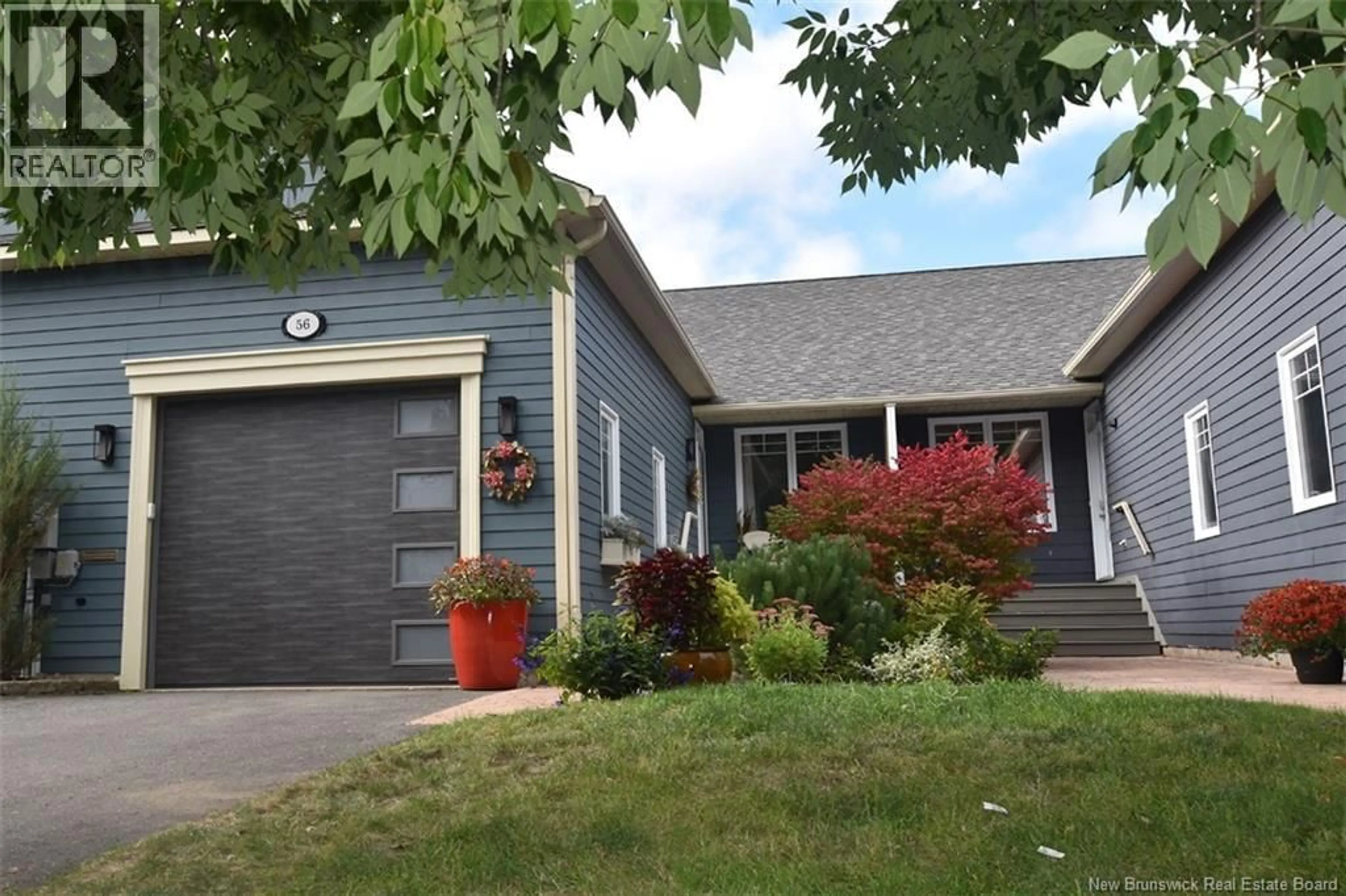 Home with vinyl exterior material, street for 56 WATERFORD LANE, Fredericton New Brunswick E3A0E2