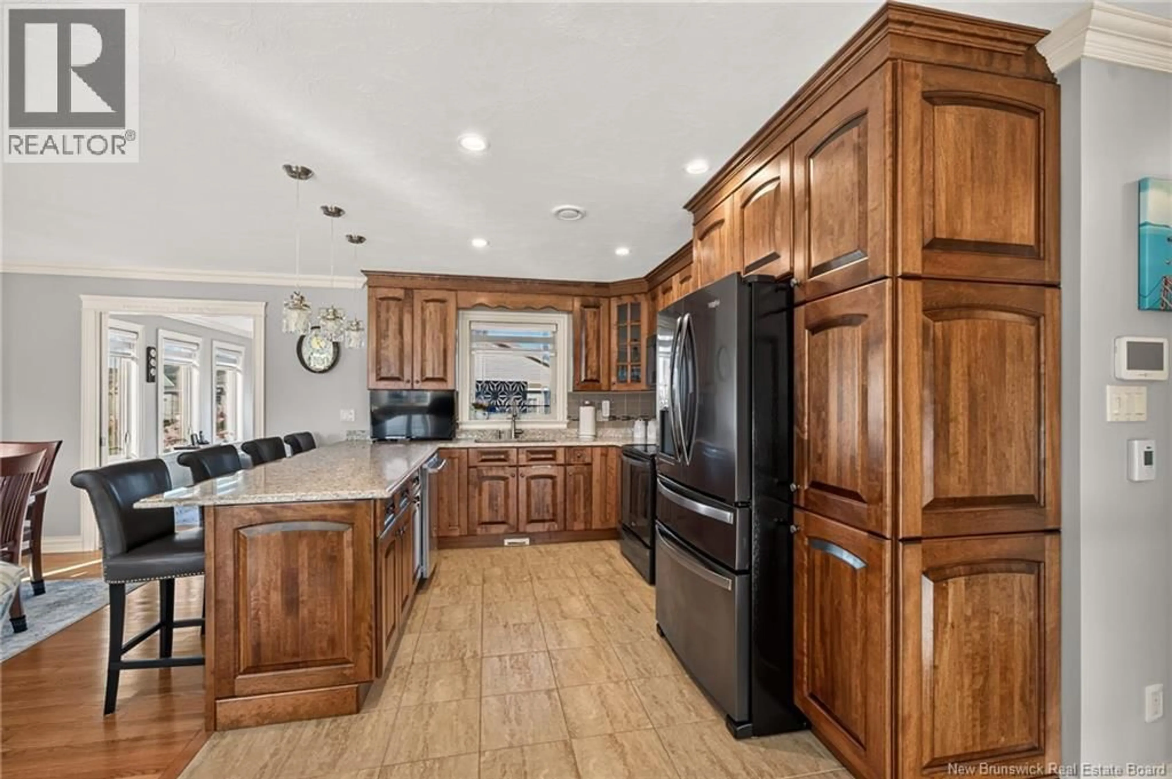 Open concept kitchen, ceramic/tile floor for 77 CRAWFORD, Moncton New Brunswick E1G0H3