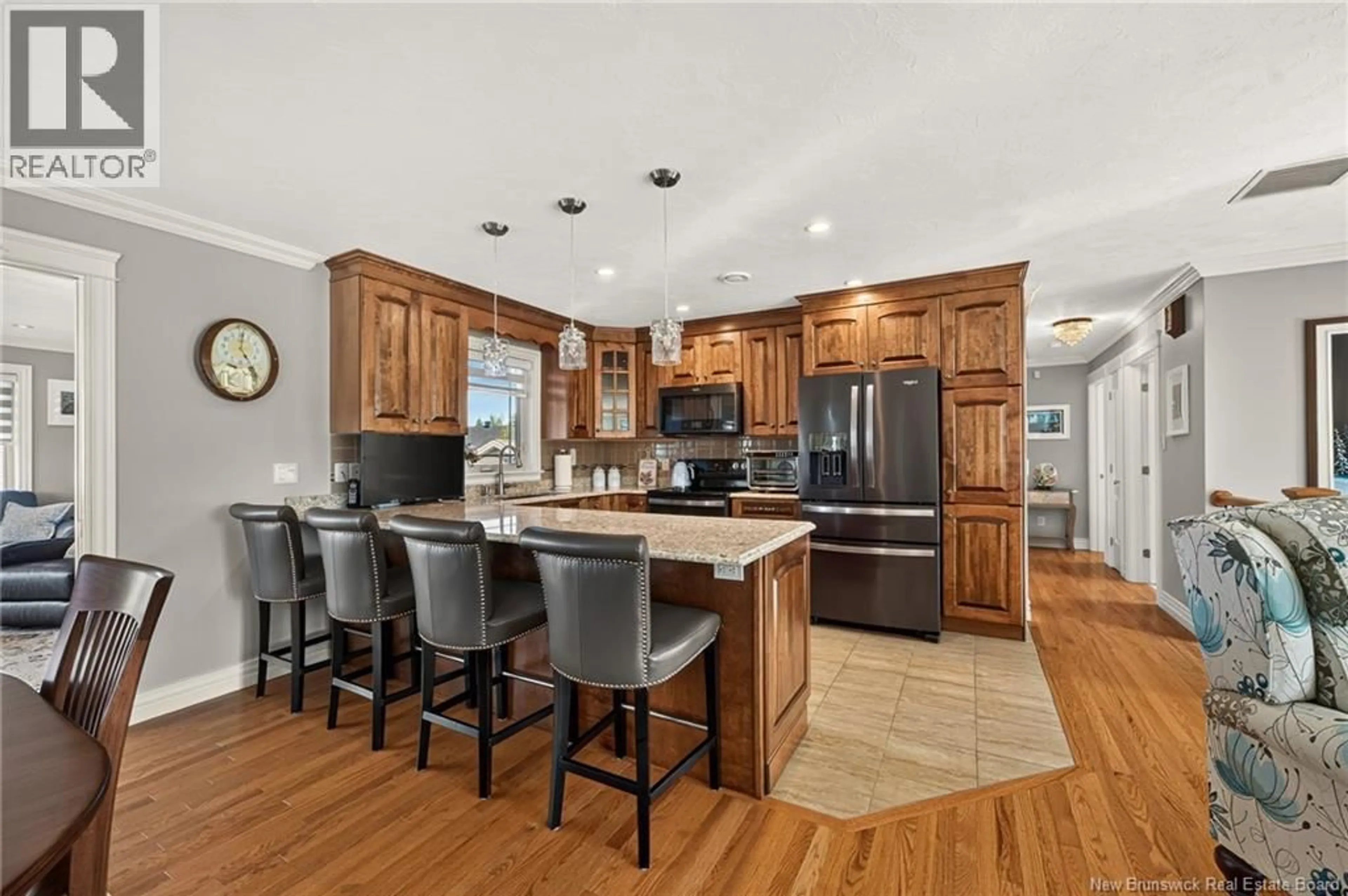 Open concept kitchen, ceramic/tile floor for 77 CRAWFORD, Moncton New Brunswick E1G0H3