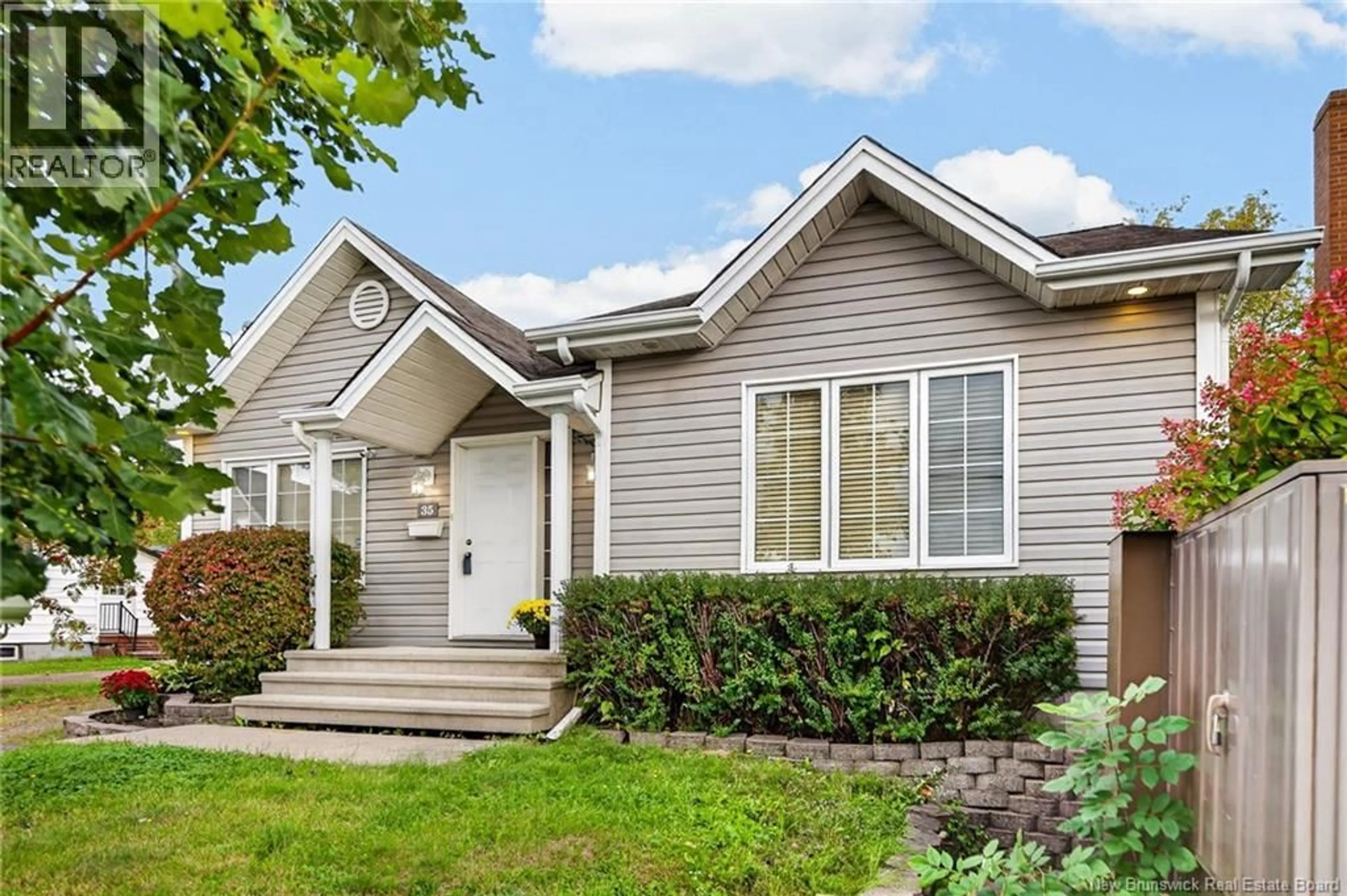 Home with vinyl exterior material, street for 35 KIRKWOOD DRIVE, Moncton New Brunswick E1A4G8