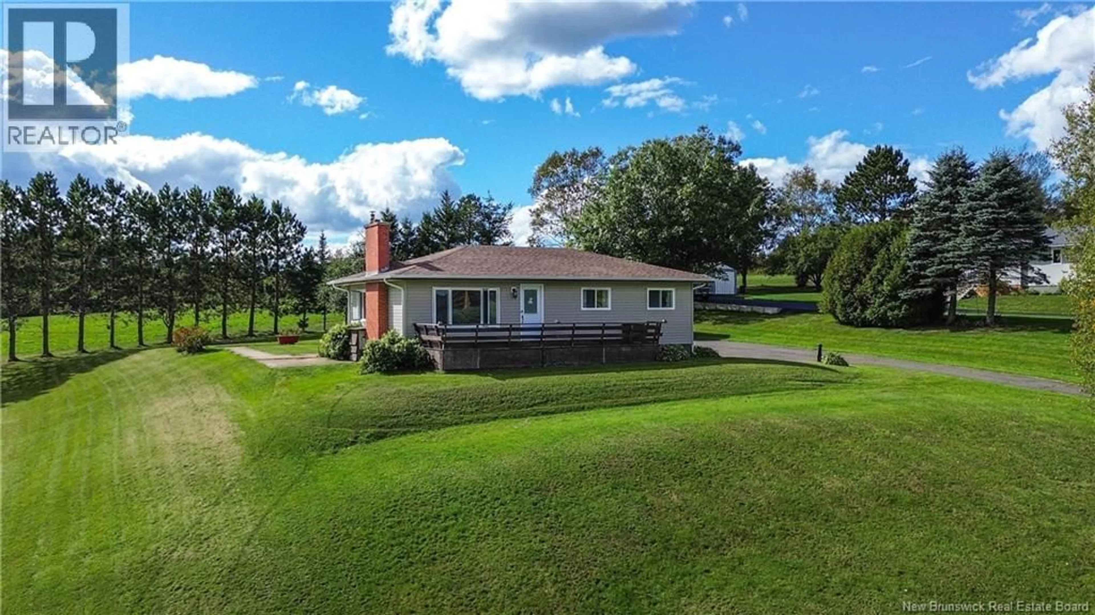 A pic from outside/outdoor area/front of a property/back of a property/a pic from drone, water/lake/river/ocean view for 111 MCGREGOR BROOK ROAD, Roachville New Brunswick E4G2G2