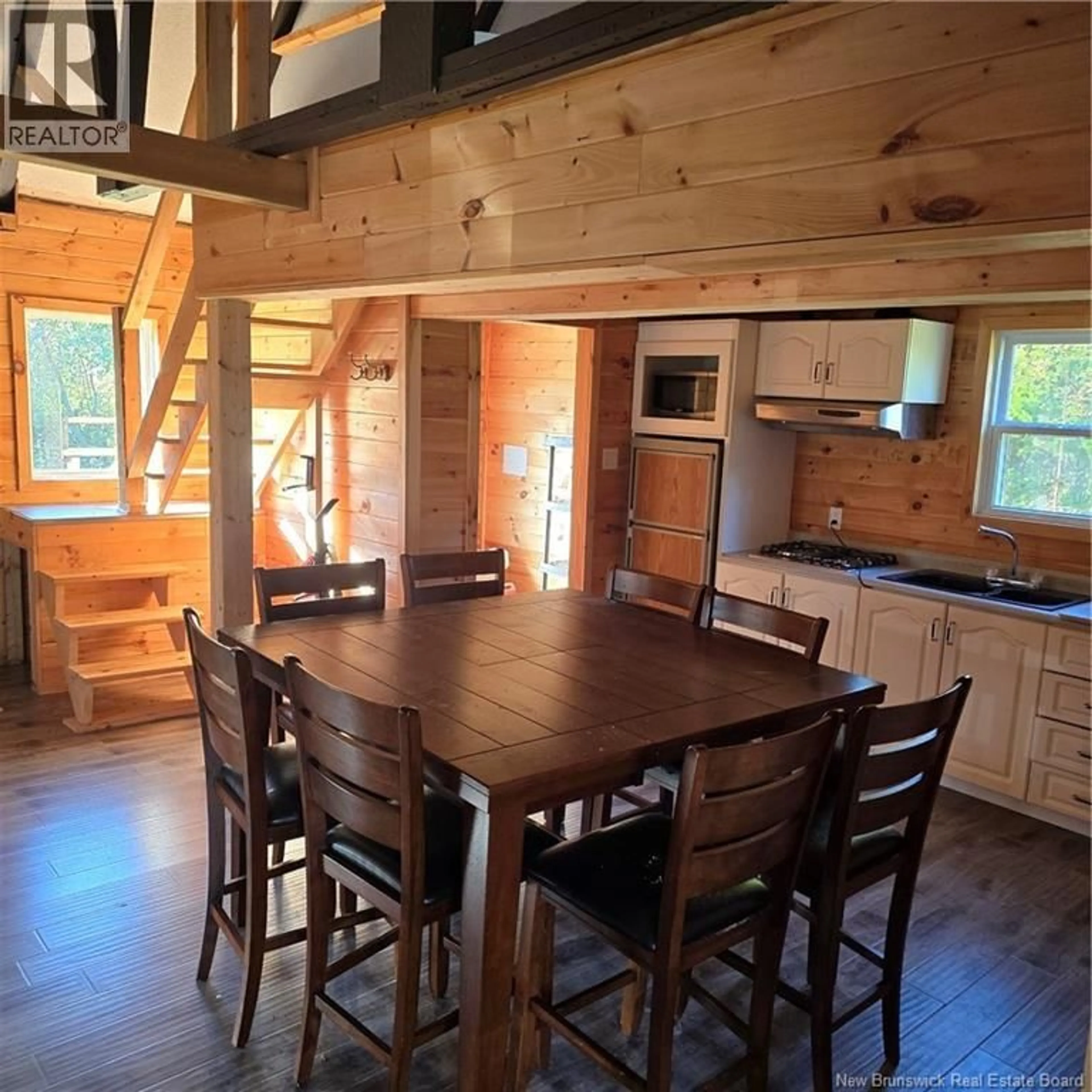 Open concept kitchen, wood/laminate floor for CAMP BLANCHARD OUEST ROAD, Sormany New Brunswick E5C0B3