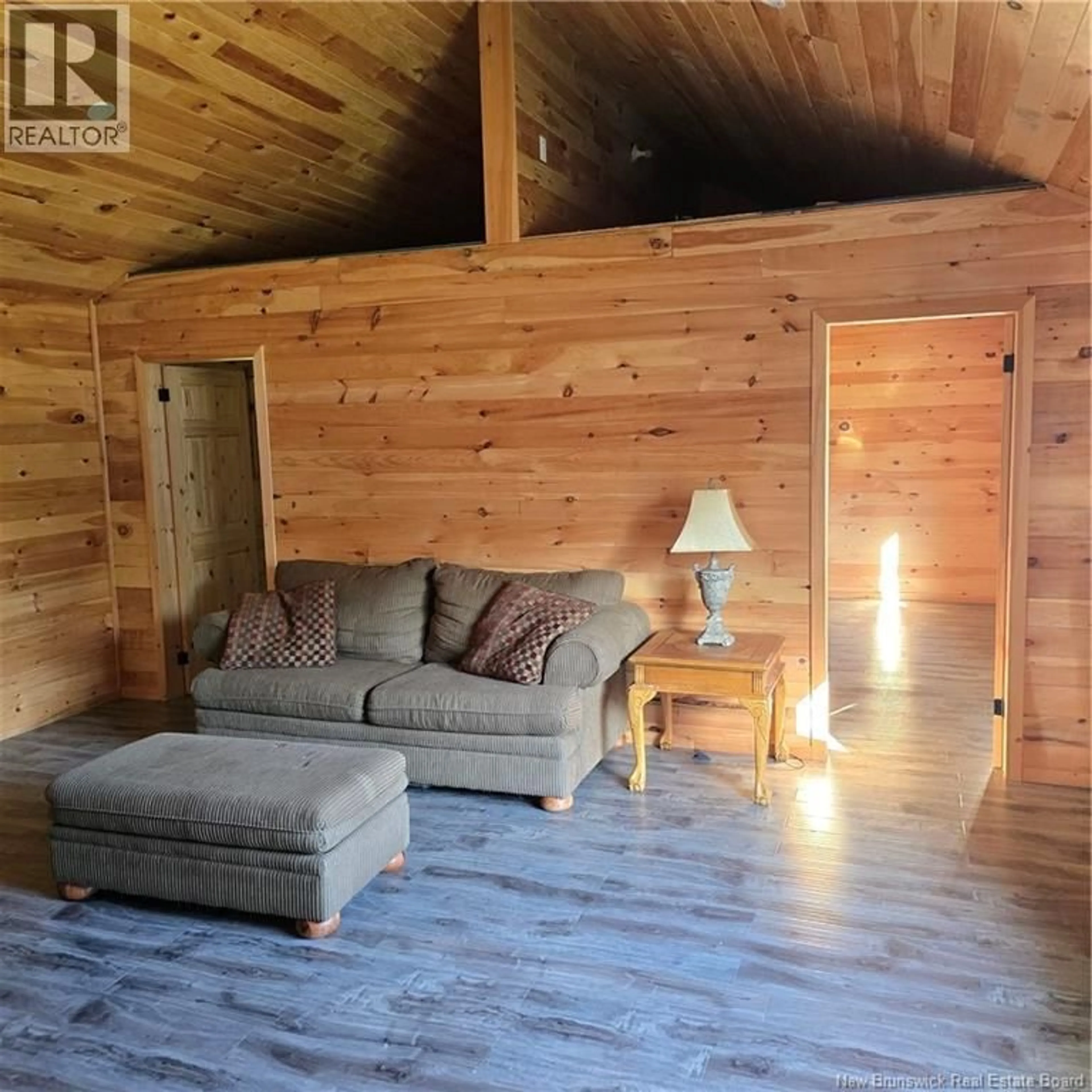 Living room with furniture, wood/laminate floor for CAMP BLANCHARD OUEST ROAD, Sormany New Brunswick E5C0B3