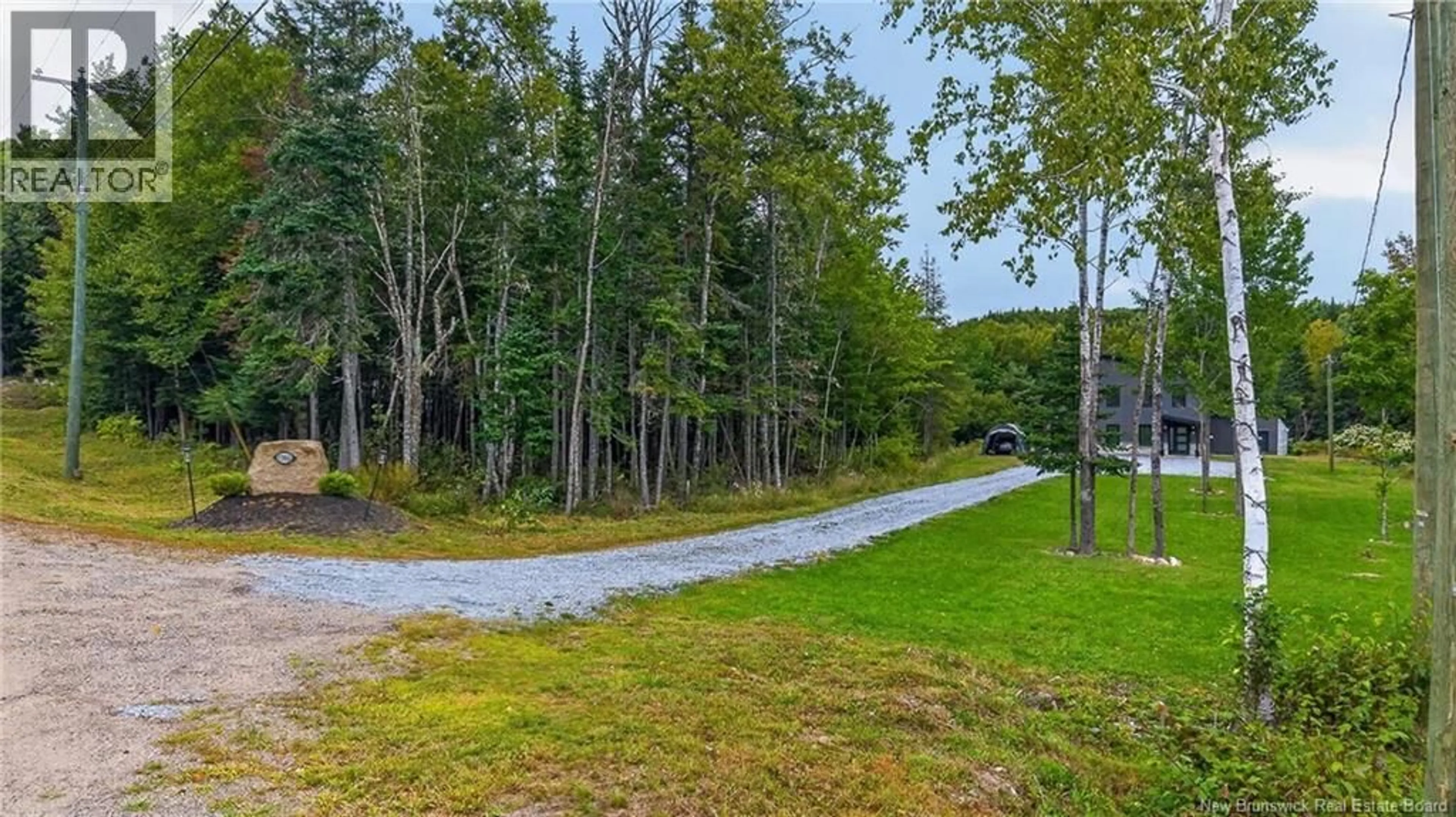 A pic from outside/outdoor area/front of a property/back of a property/a pic from drone, forest/trees view for 196 DAYS CORNER ROAD, Lower Greenwich New Brunswick E5K4J9