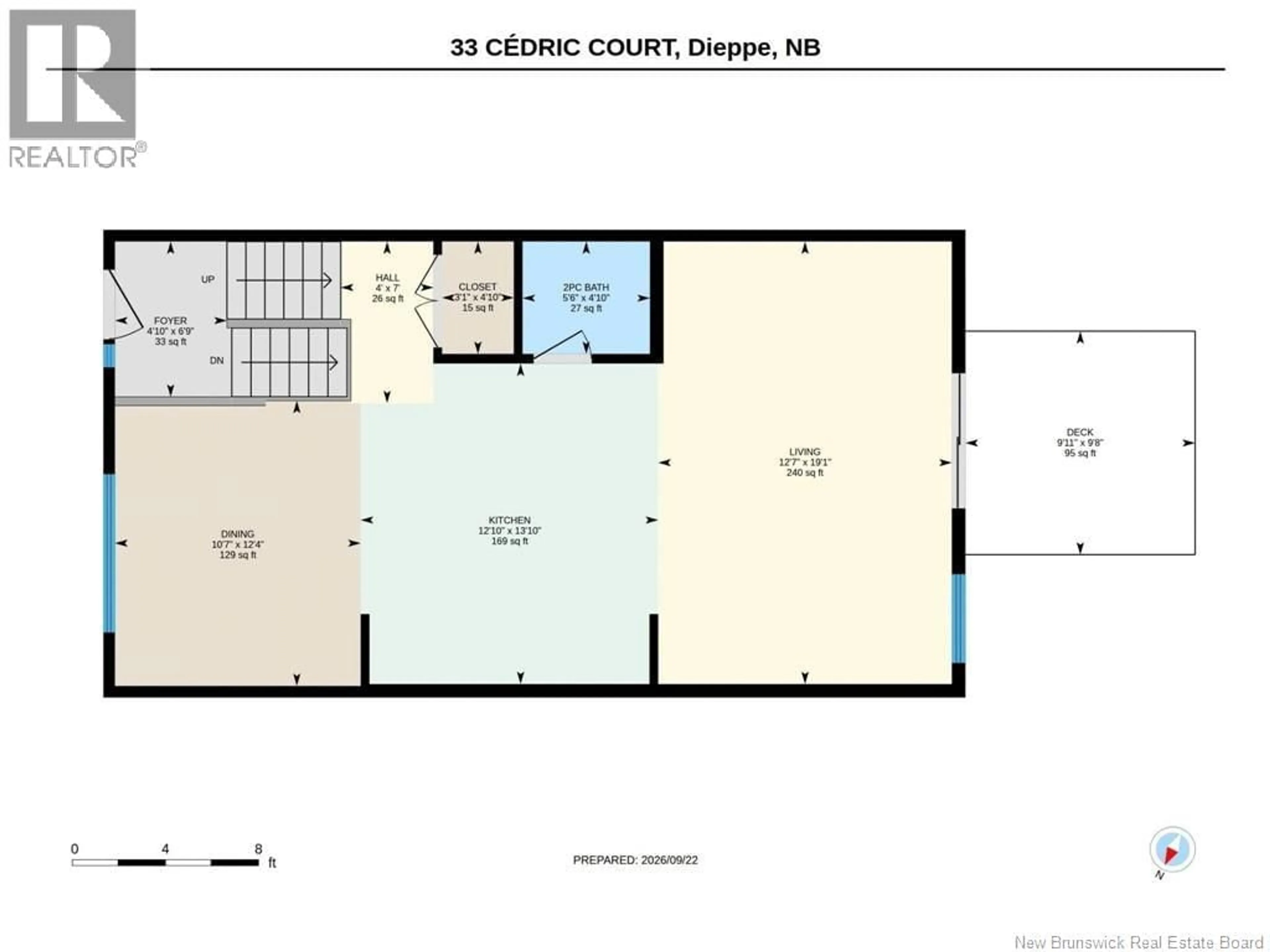 Floor plan for 33 CEDRIC COURT, Dieppe New Brunswick E1K0A5