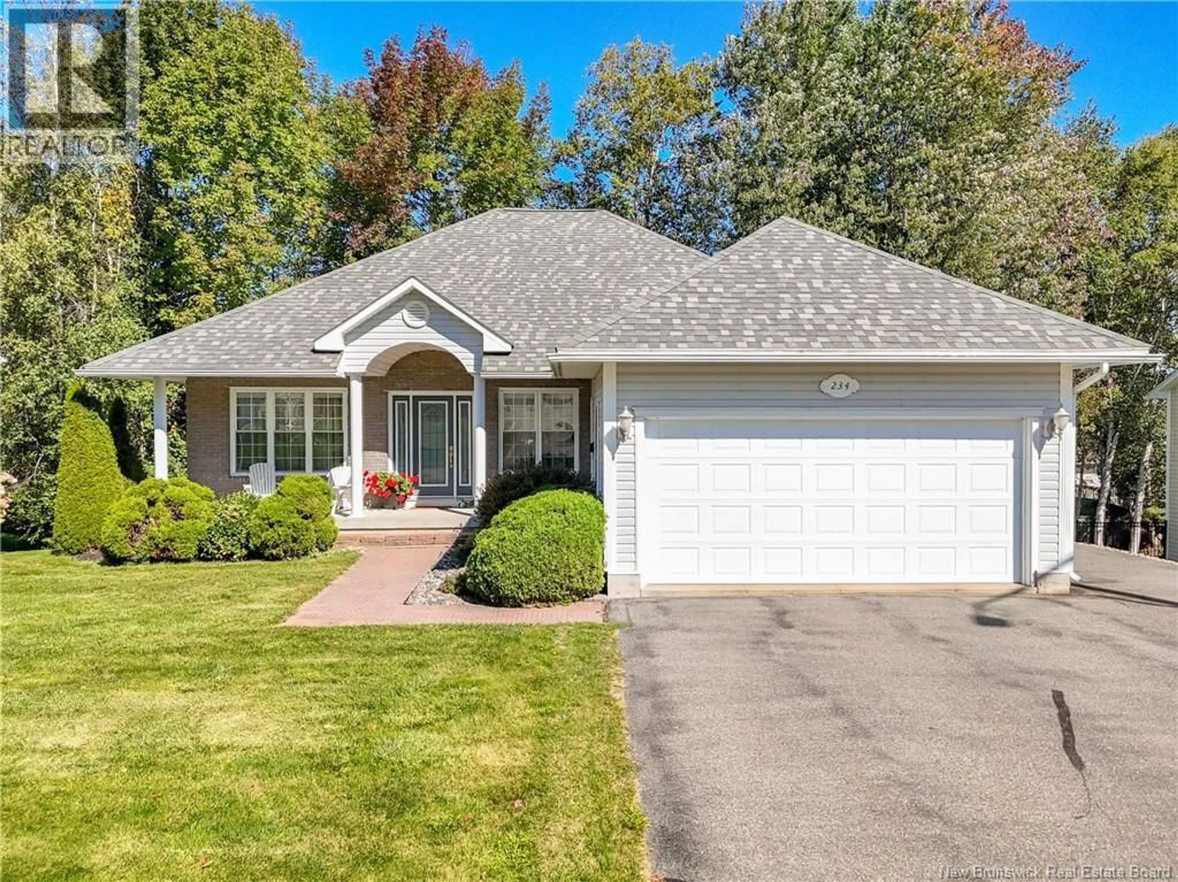 Home with vinyl exterior material, street for 234 TALISMAN CRESCENT, Fredericton New Brunswick E3C1M1