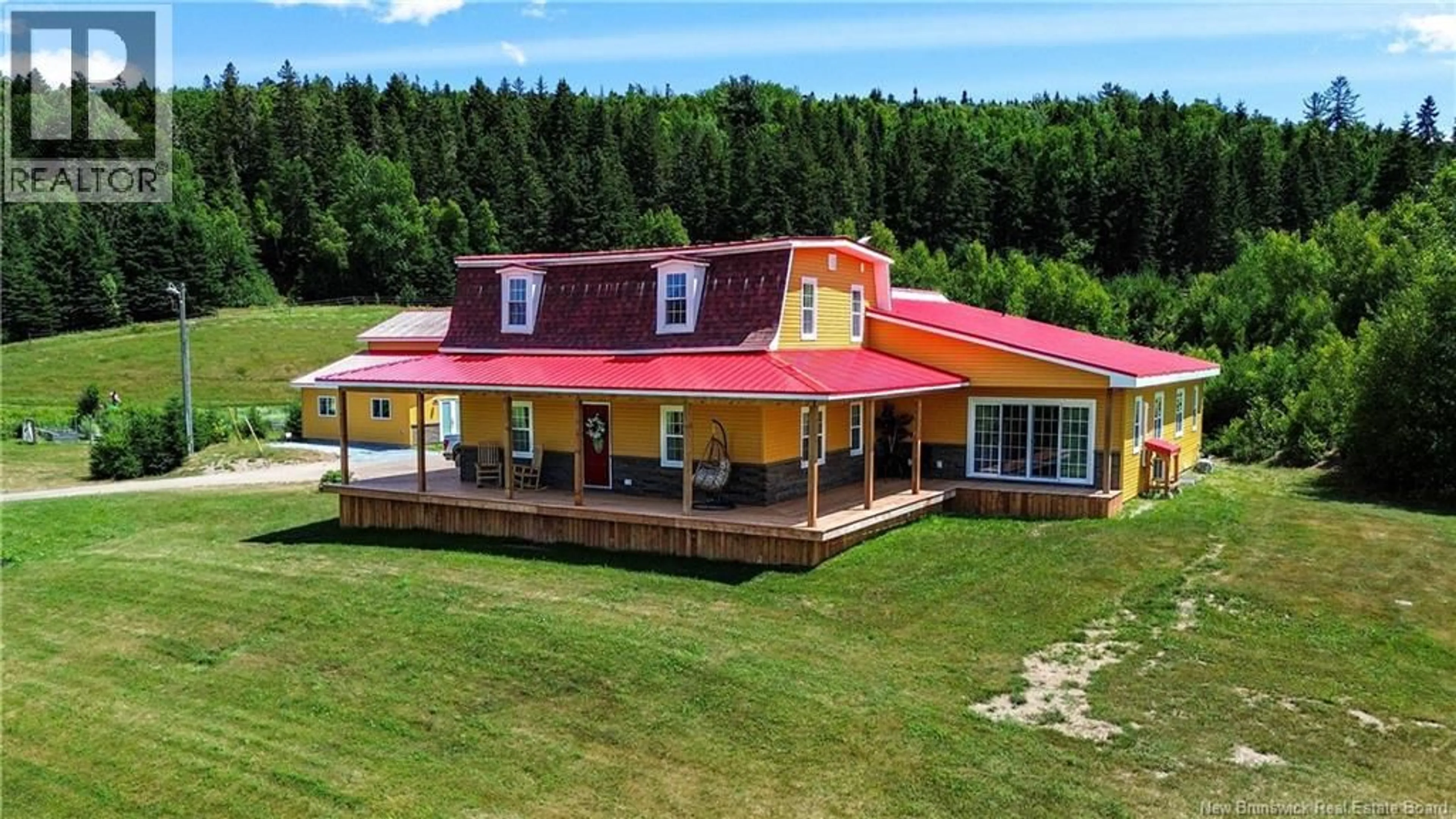 A pic from outside/outdoor area/front of a property/back of a property/a pic from drone, building for 480 UPPER GOSHEN ROAD, Elgin New Brunswick E4Z0C4