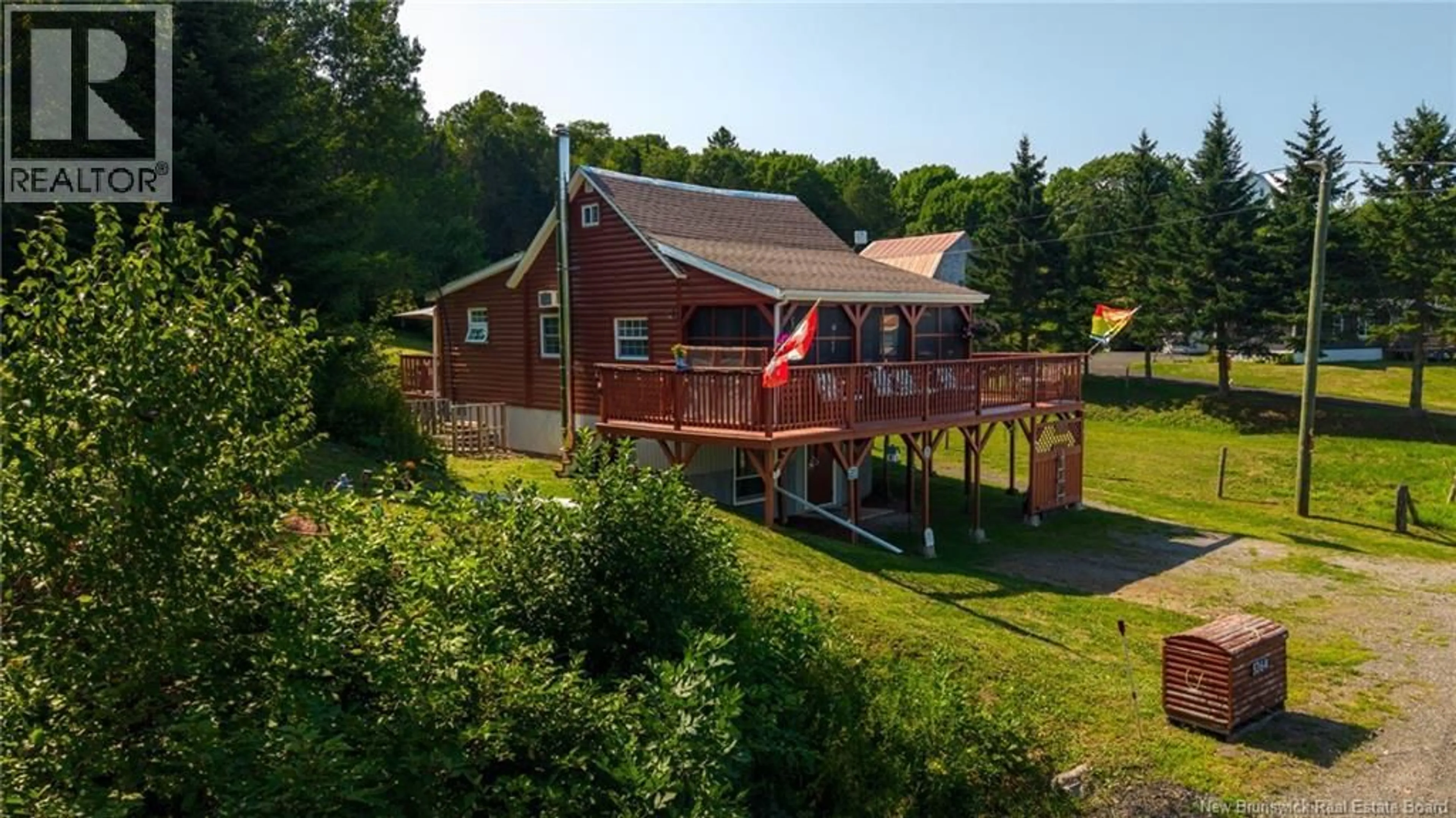 A pic from outside/outdoor area/front of a property/back of a property/a pic from drone, water/lake/river/ocean view for 5364 ROUTE 102, Hampstead New Brunswick E5M2C4