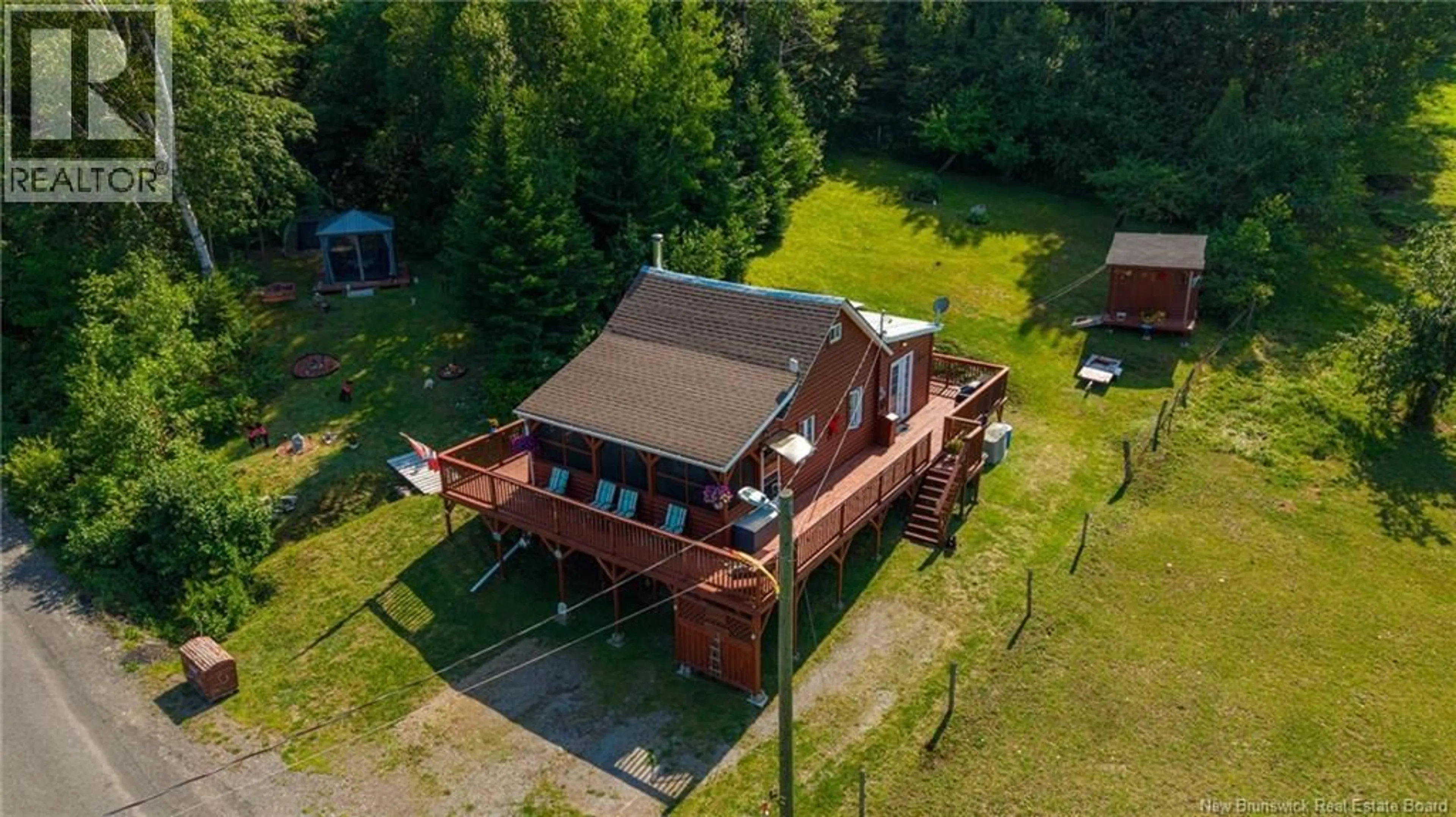 A pic from outside/outdoor area/front of a property/back of a property/a pic from drone, unknown for 5364 ROUTE 102, Hampstead New Brunswick E5M2C4