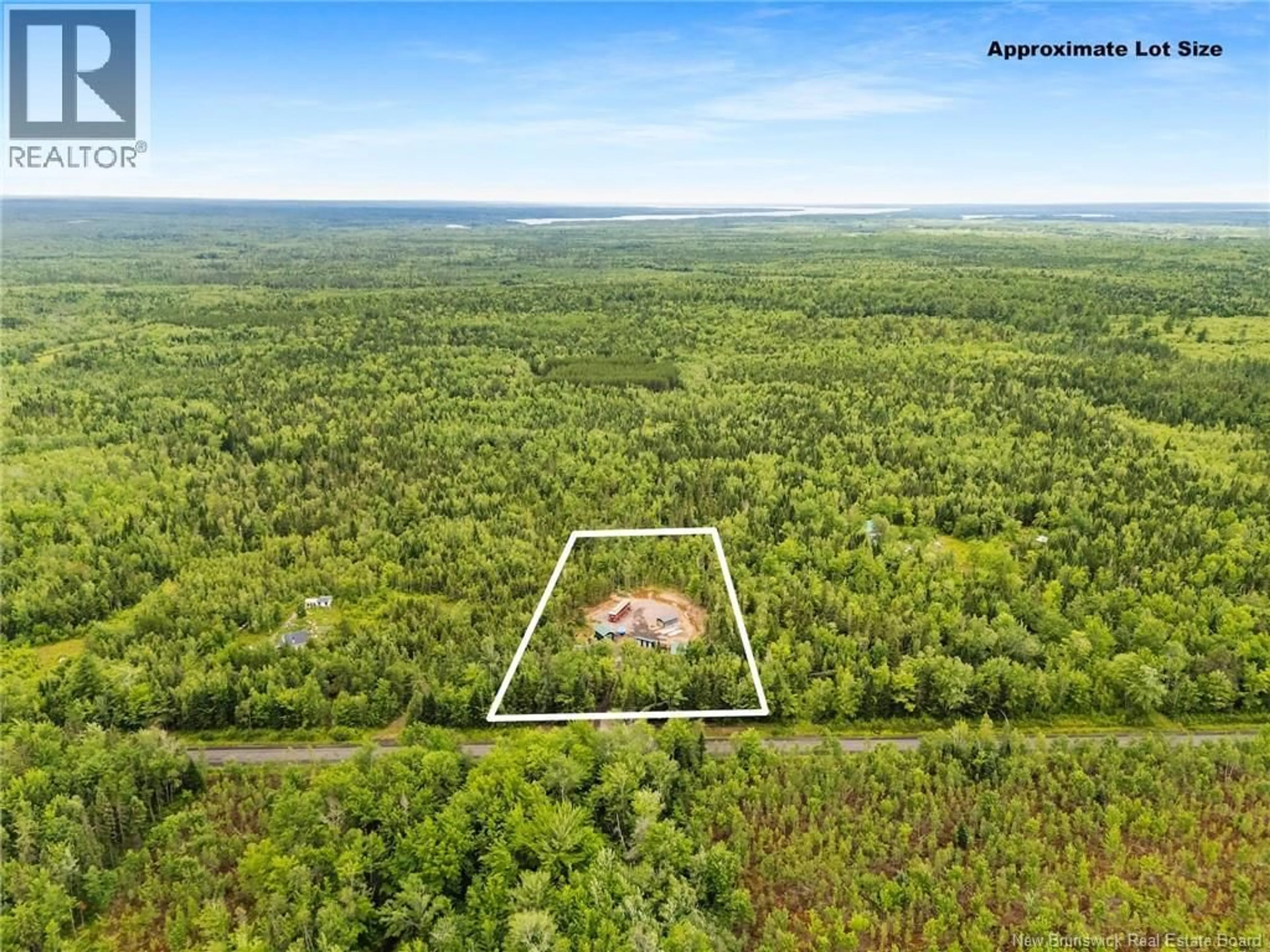 A pic from outside/outdoor area/front of a property/back of a property/a pic from drone, forest/trees view for 460 DUFFERIN ROAD, Dufferin New Brunswick E4A3P8