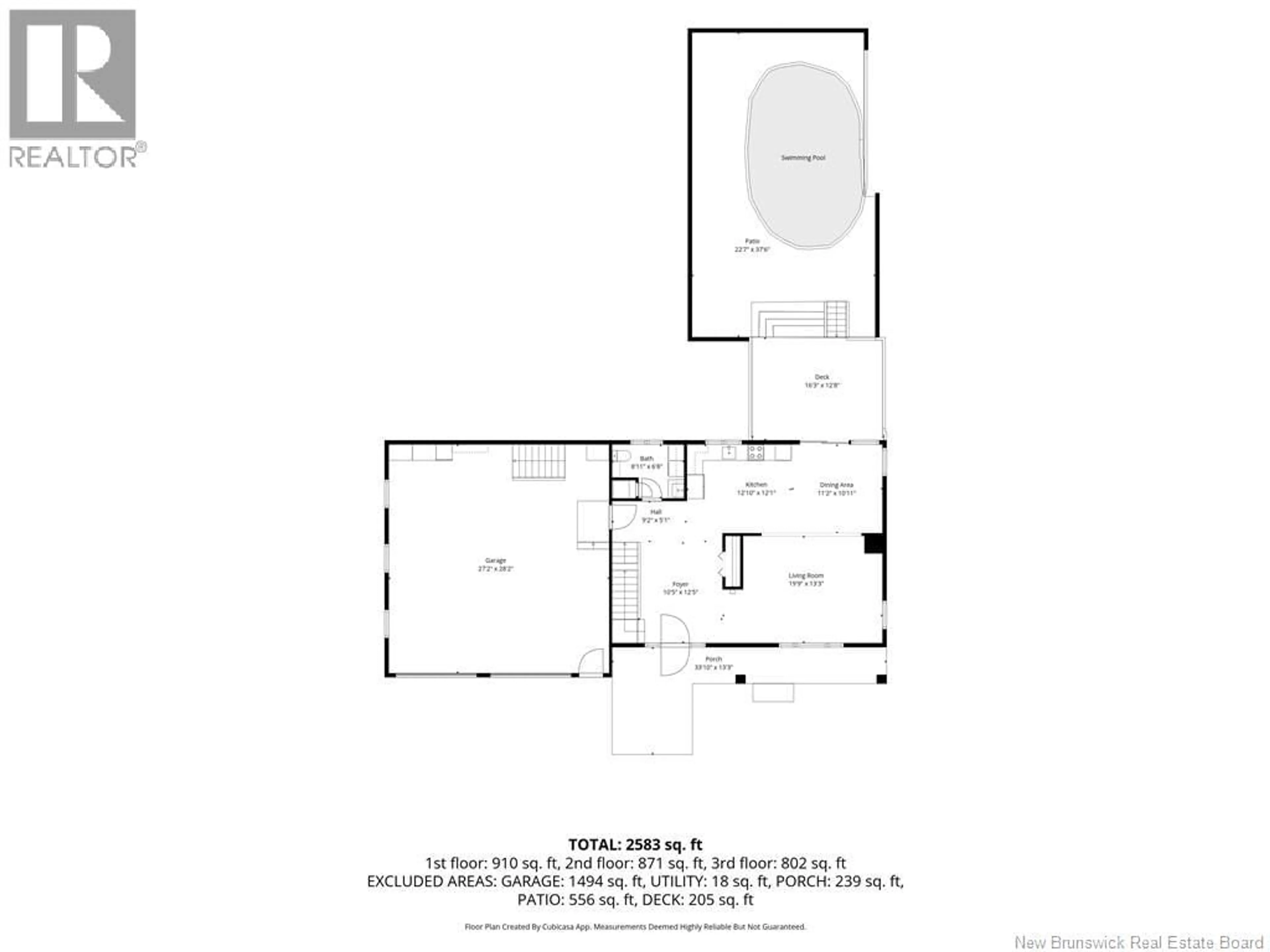 Floor plan for 102 PLAISANTE STREET, Drummond New Brunswick E3Y2E6