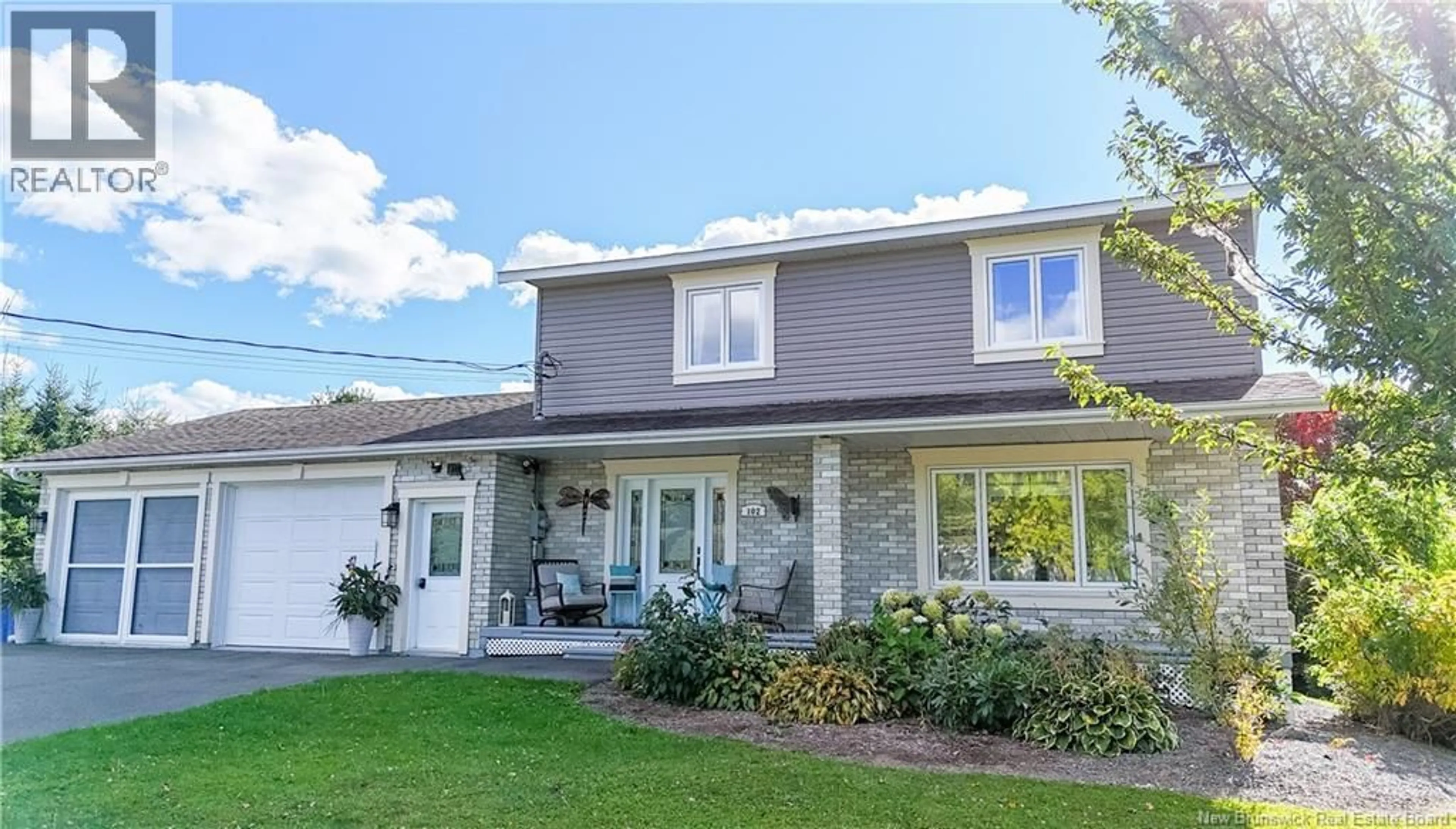Home with vinyl exterior material, street for 102 PLAISANTE STREET, Drummond New Brunswick E3Y2E6