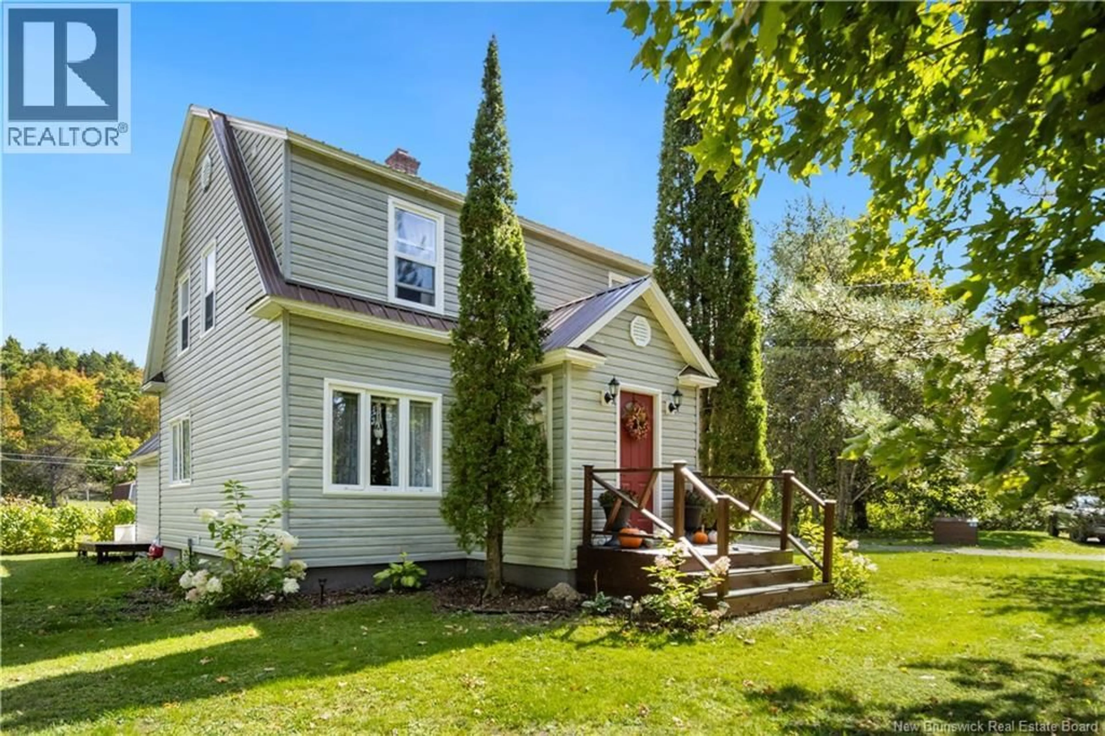 Home with vinyl exterior material, street for 40 MILL ROAD, Elgin New Brunswick E4Z2A6