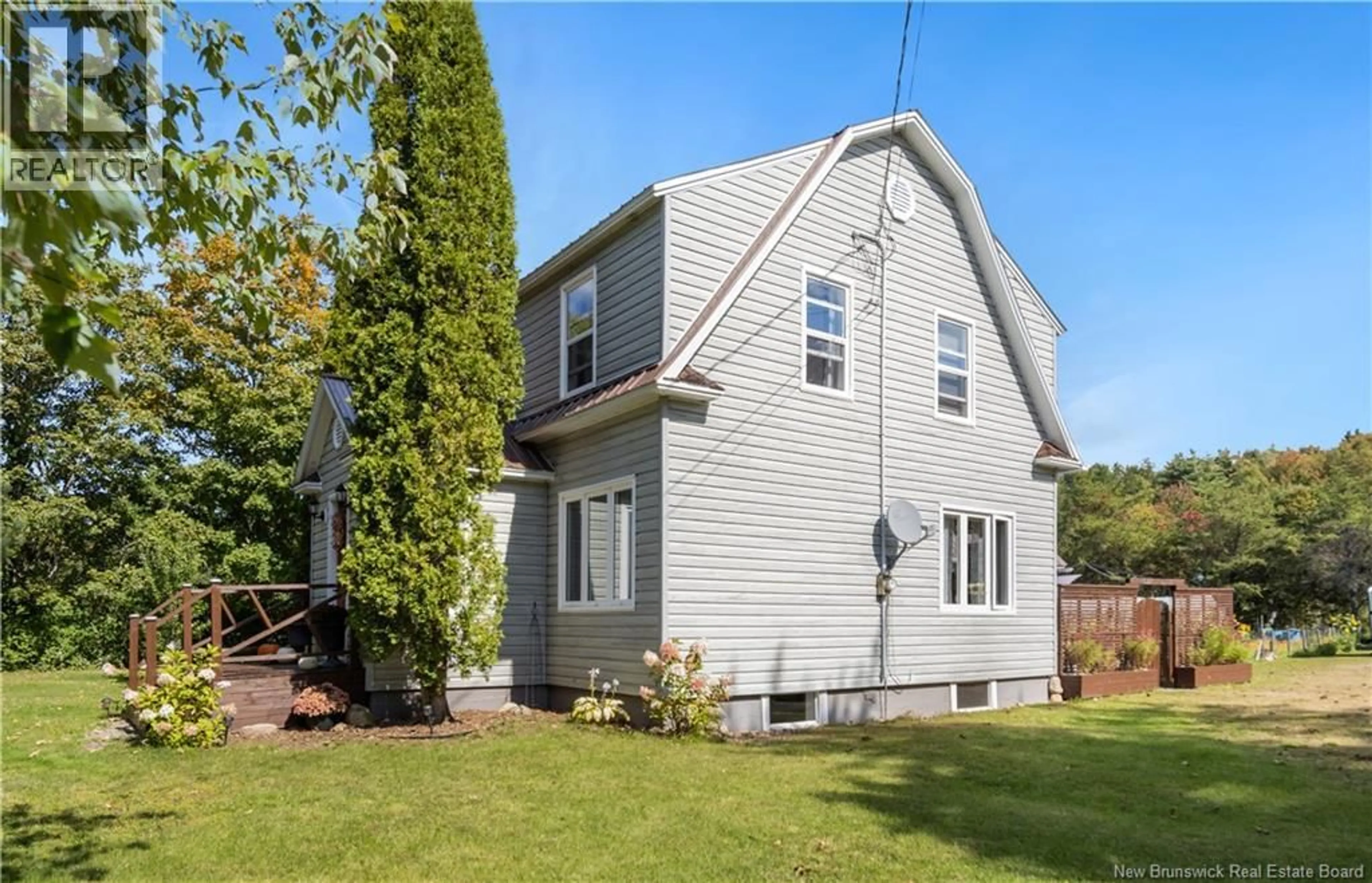 Home with vinyl exterior material, street for 40 MILL ROAD, Elgin New Brunswick E4Z2A6