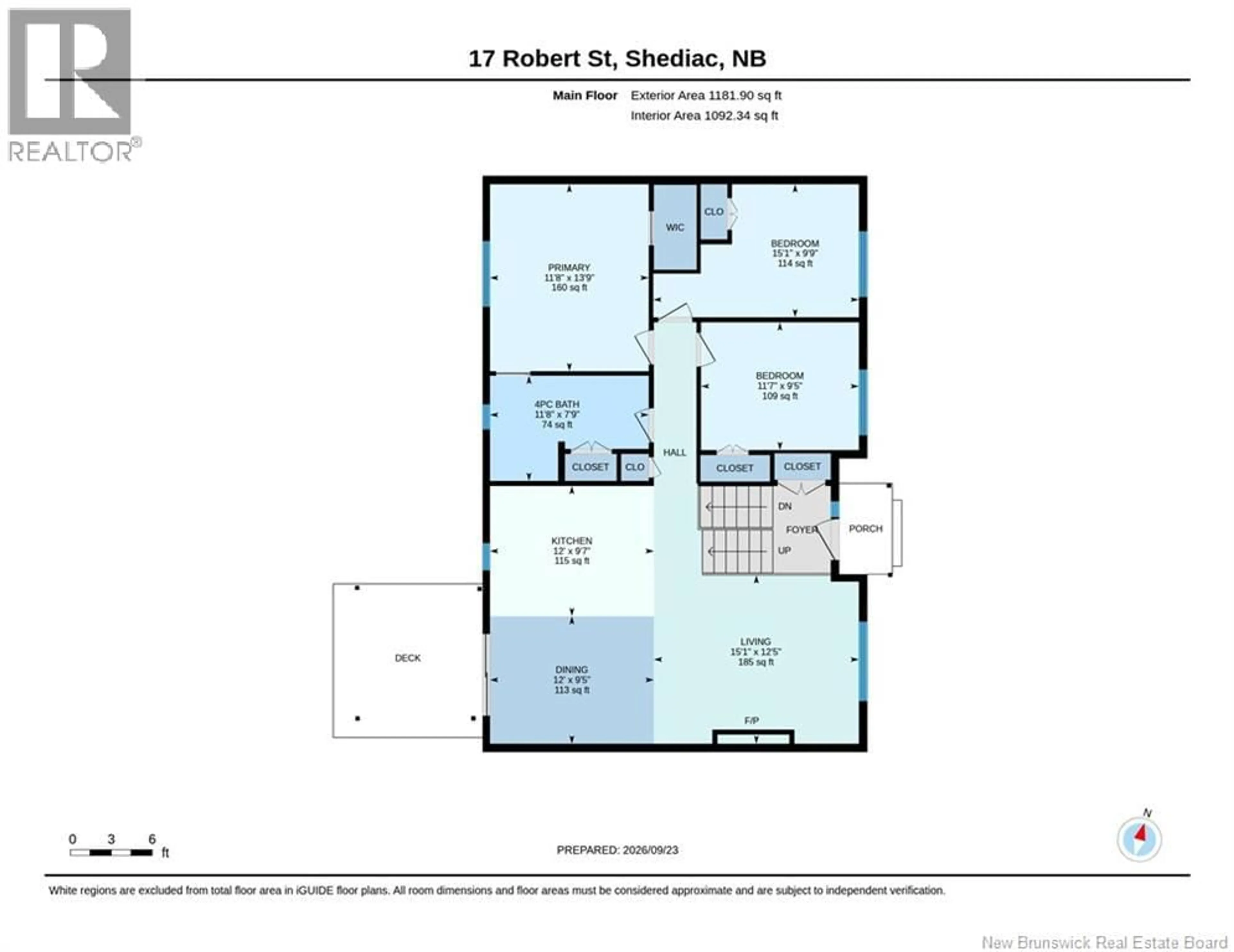 Floor plan for 17 ROBERT STREET, Shediac New Brunswick E4P0R2