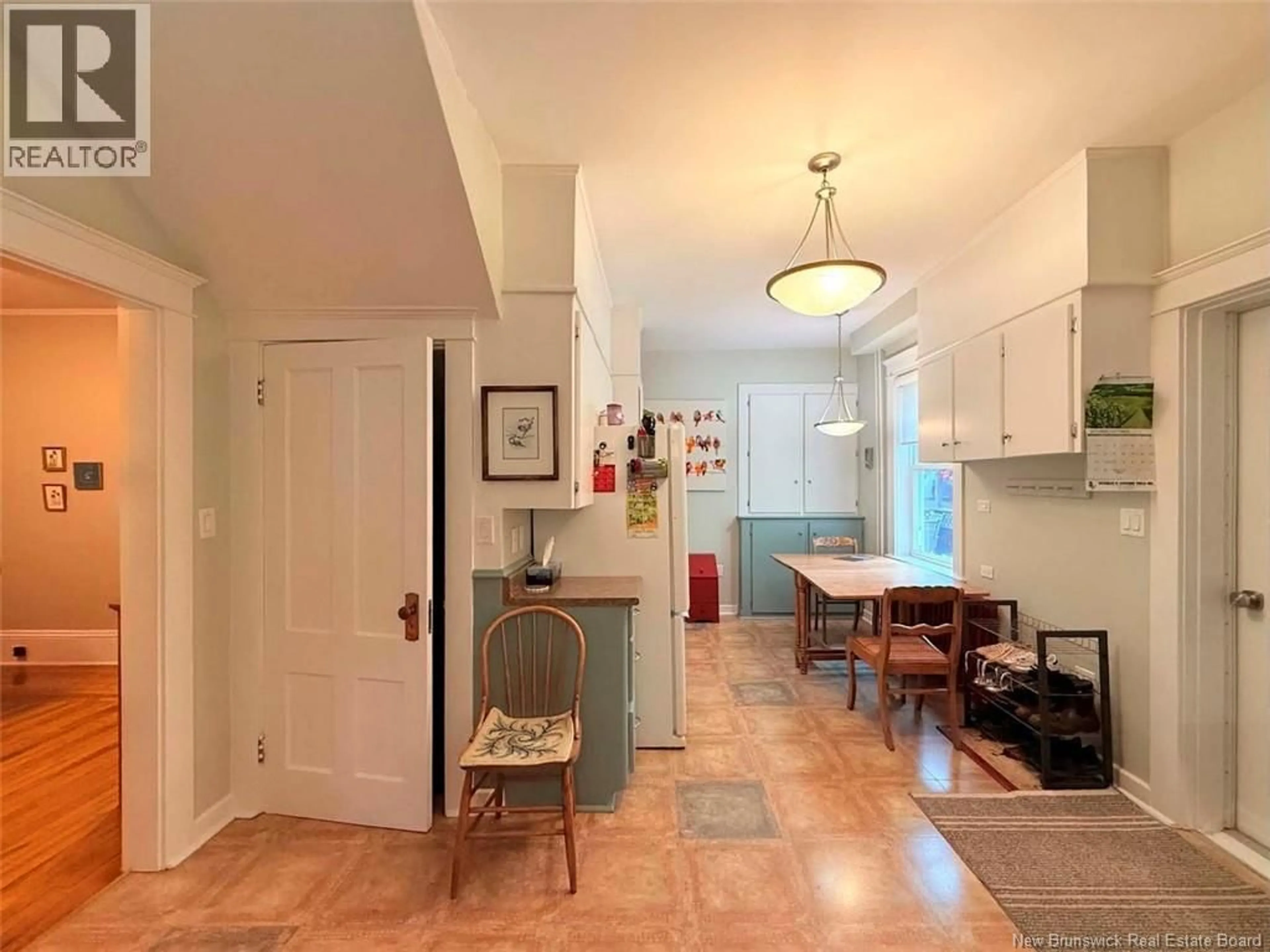 Open concept kitchen, ceramic/tile floor for 12 MATHESON AVENUE, Edmundston New Brunswick E3V2A1