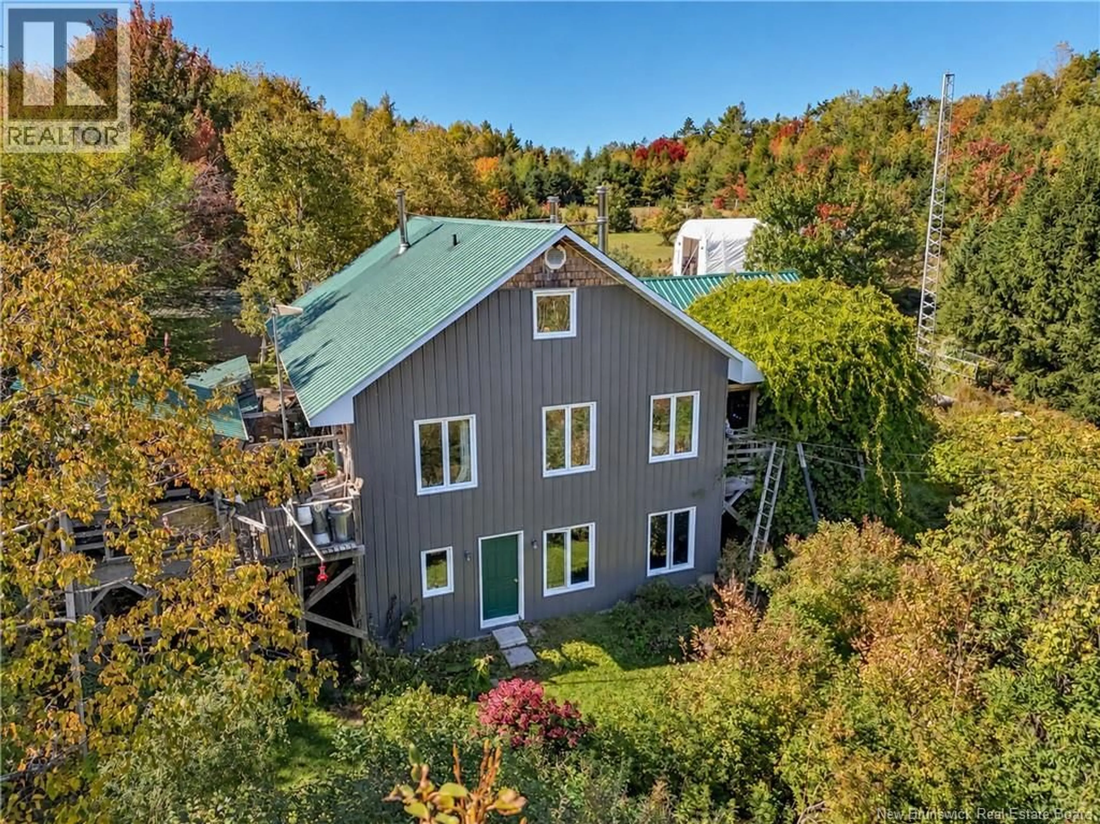 A pic from outside/outdoor area/front of a property/back of a property/a pic from drone, unknown for 159 ROSBOROUGH ROAD, Harvey New Brunswick E6K2P9